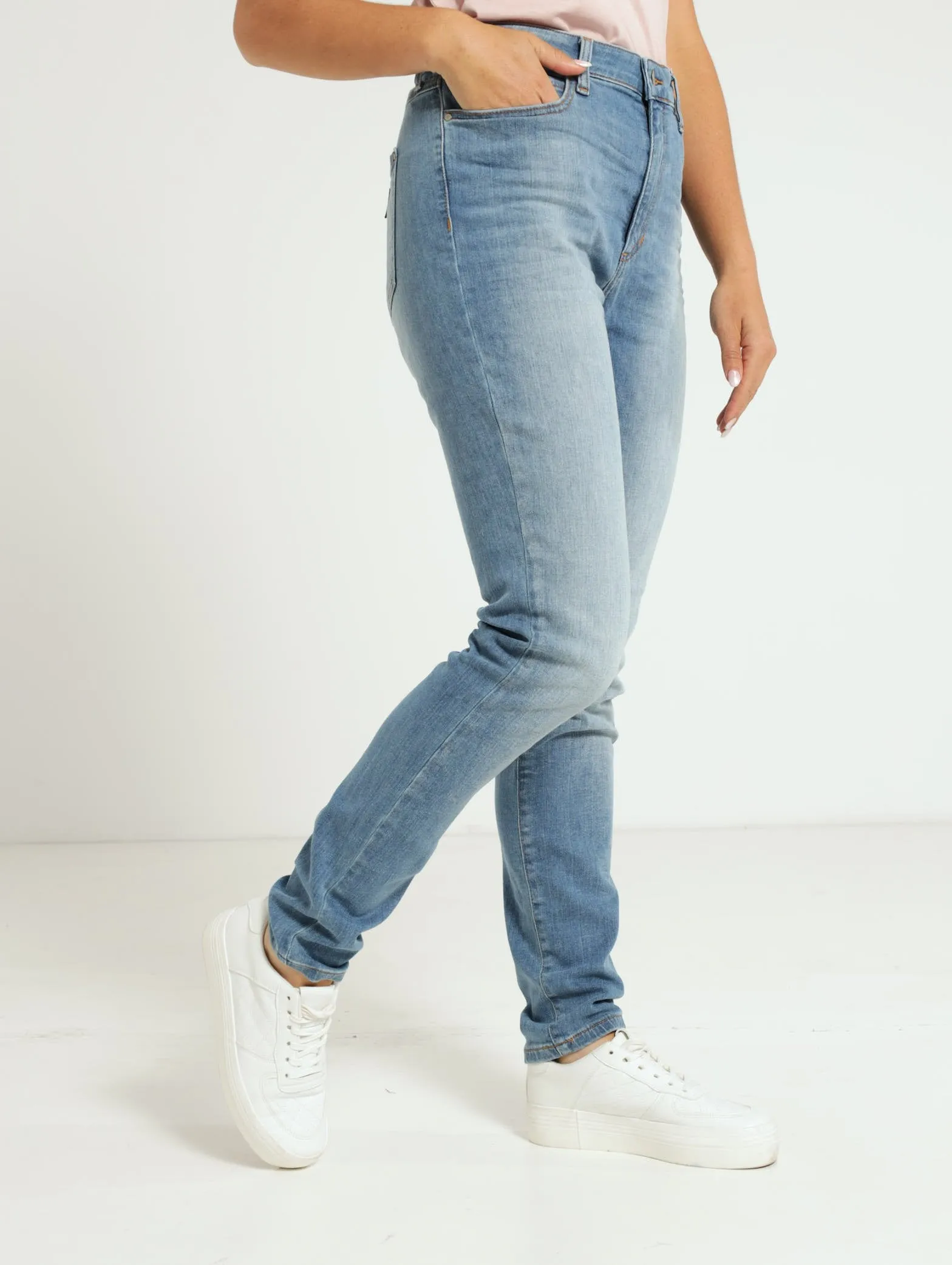 1981 High Rise Skinny Jean - Light Blue