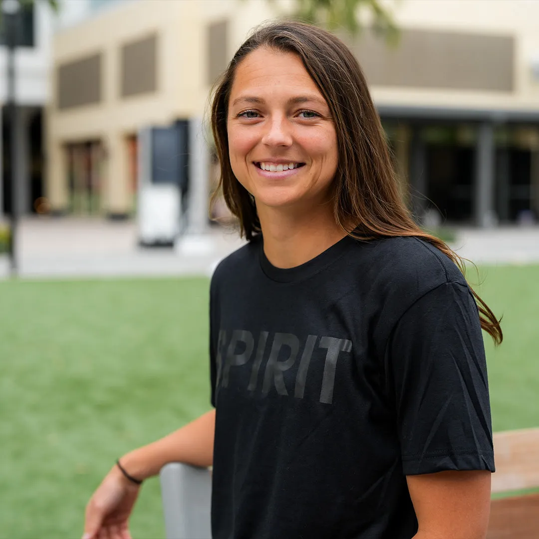 2023 Washington Spirit Short Sleeve Adult Tee - SPIRIT - Black Tonal