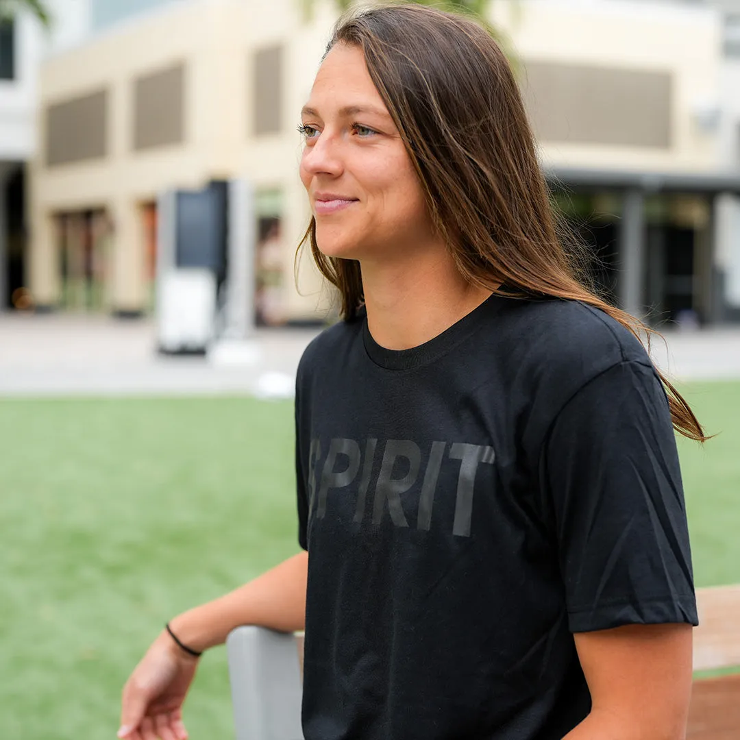 2023 Washington Spirit Short Sleeve Adult Tee - SPIRIT - Black Tonal