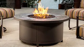 42" Dia. Round Capri Iron Fire Pit by Ow Lee