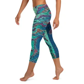 Abalone Abyss Capri Leggings