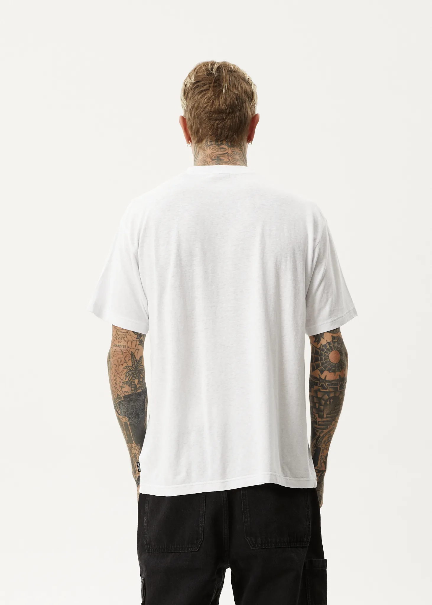 AFENDS Mens Magic Wizzo - Boxy T-Shirt - White