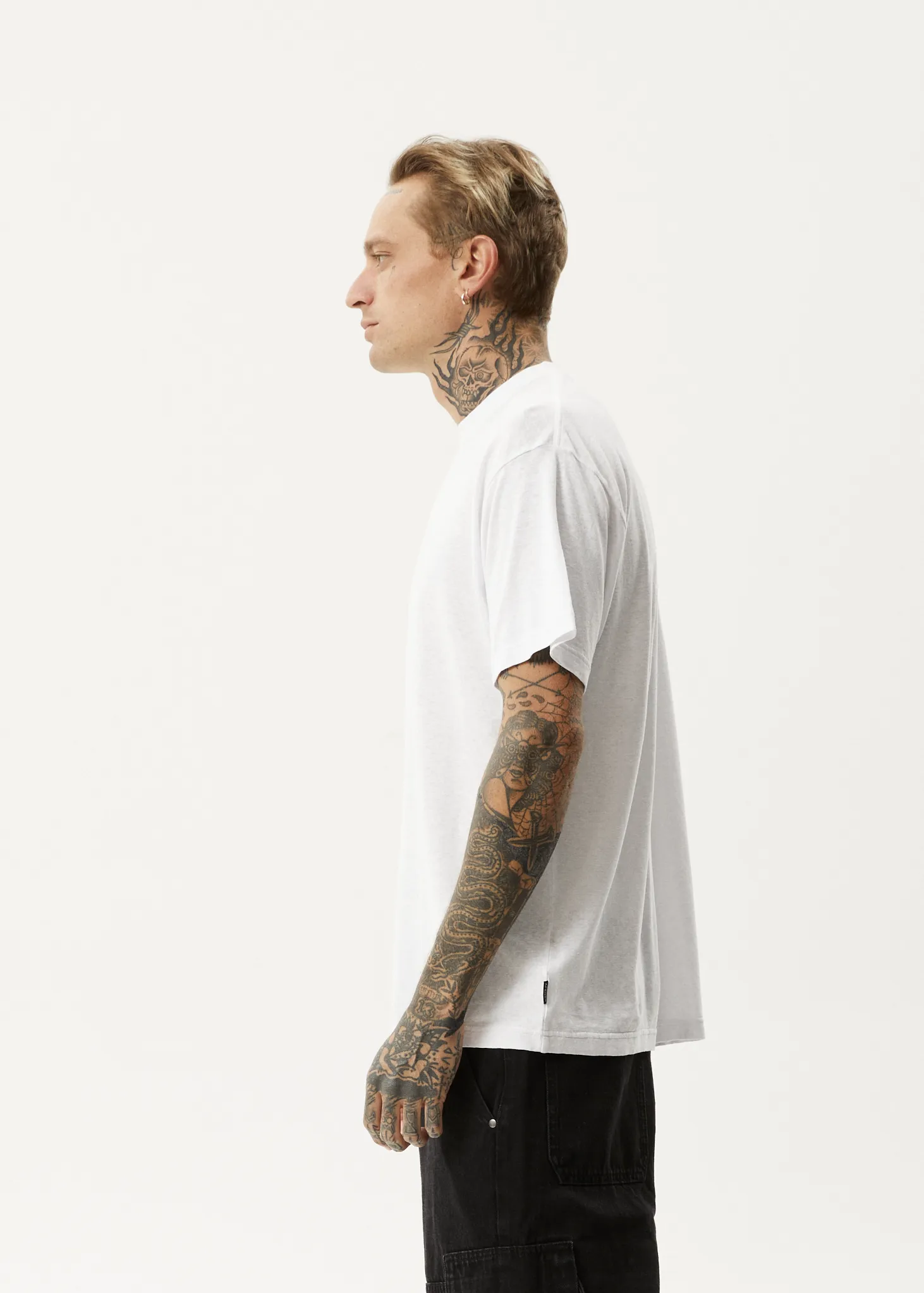 AFENDS Mens Magic Wizzo - Boxy T-Shirt - White