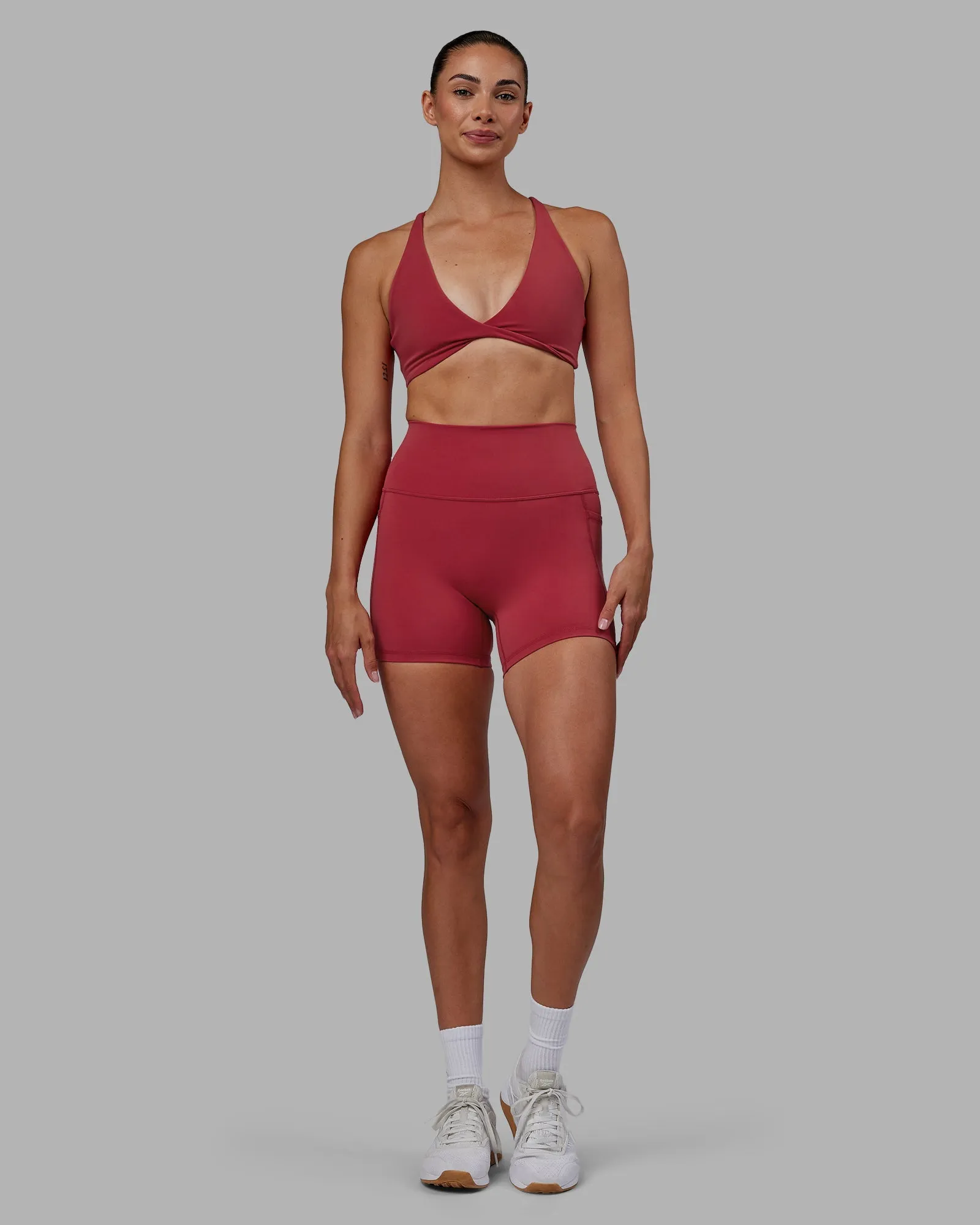 Agile Sports Bra - Claret