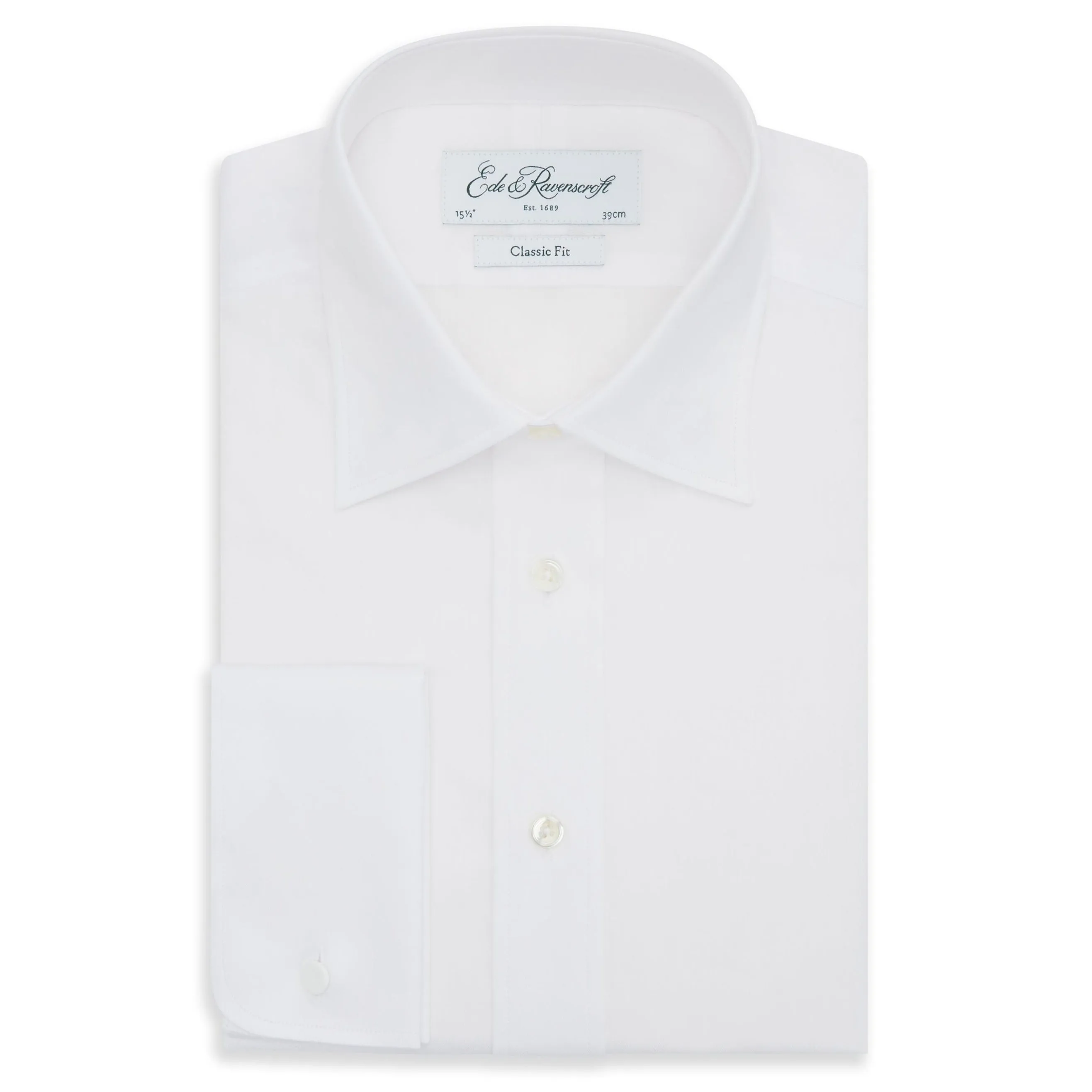 Ainsley White Herringbone Shirt