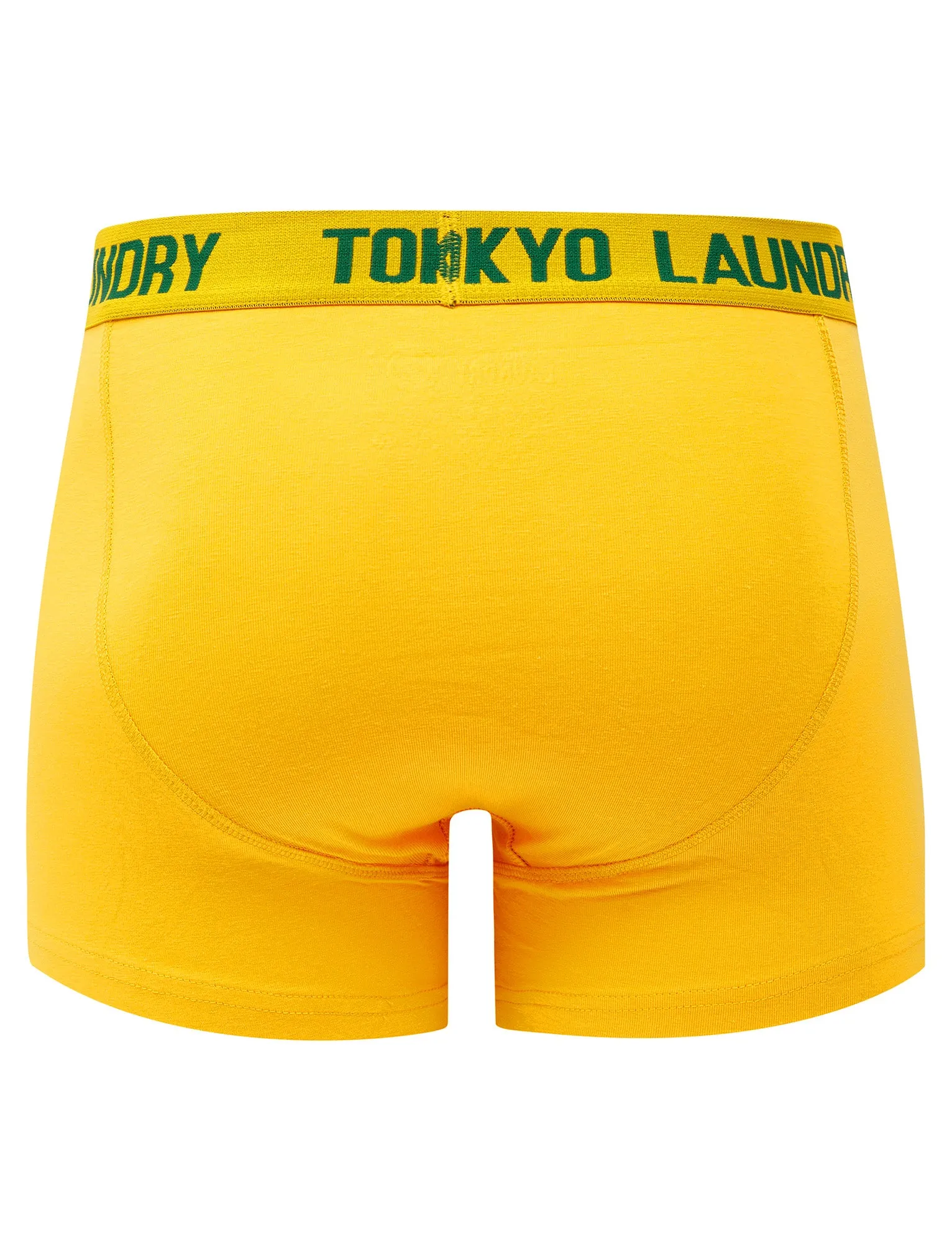 Allyn (2 Pack) Boxer Shorts Set in Artisan's Gold / Dark Green - Tokyo Laundry