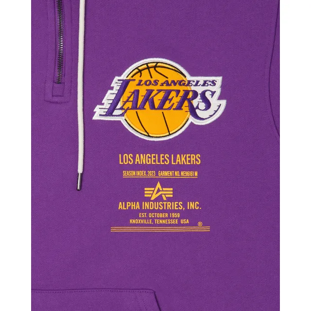 Alpha Industries X Los Angeles Lakers Zipper Hoodie