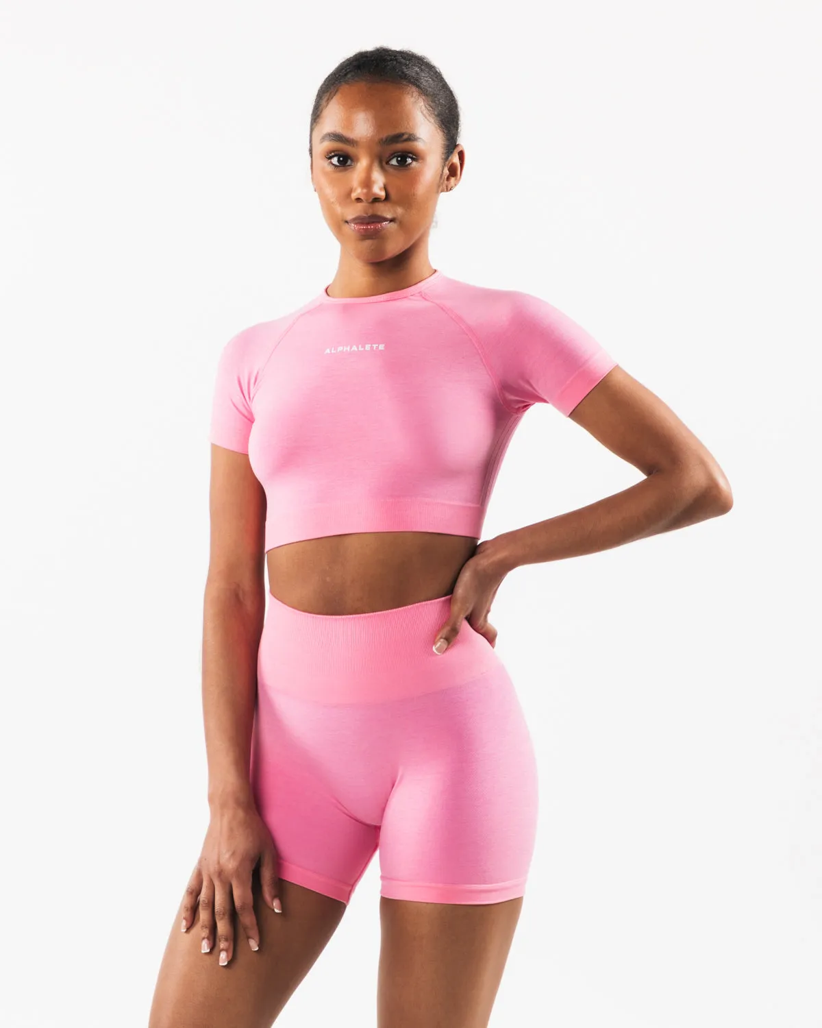 Amplify SS Crop - Cotton Candy