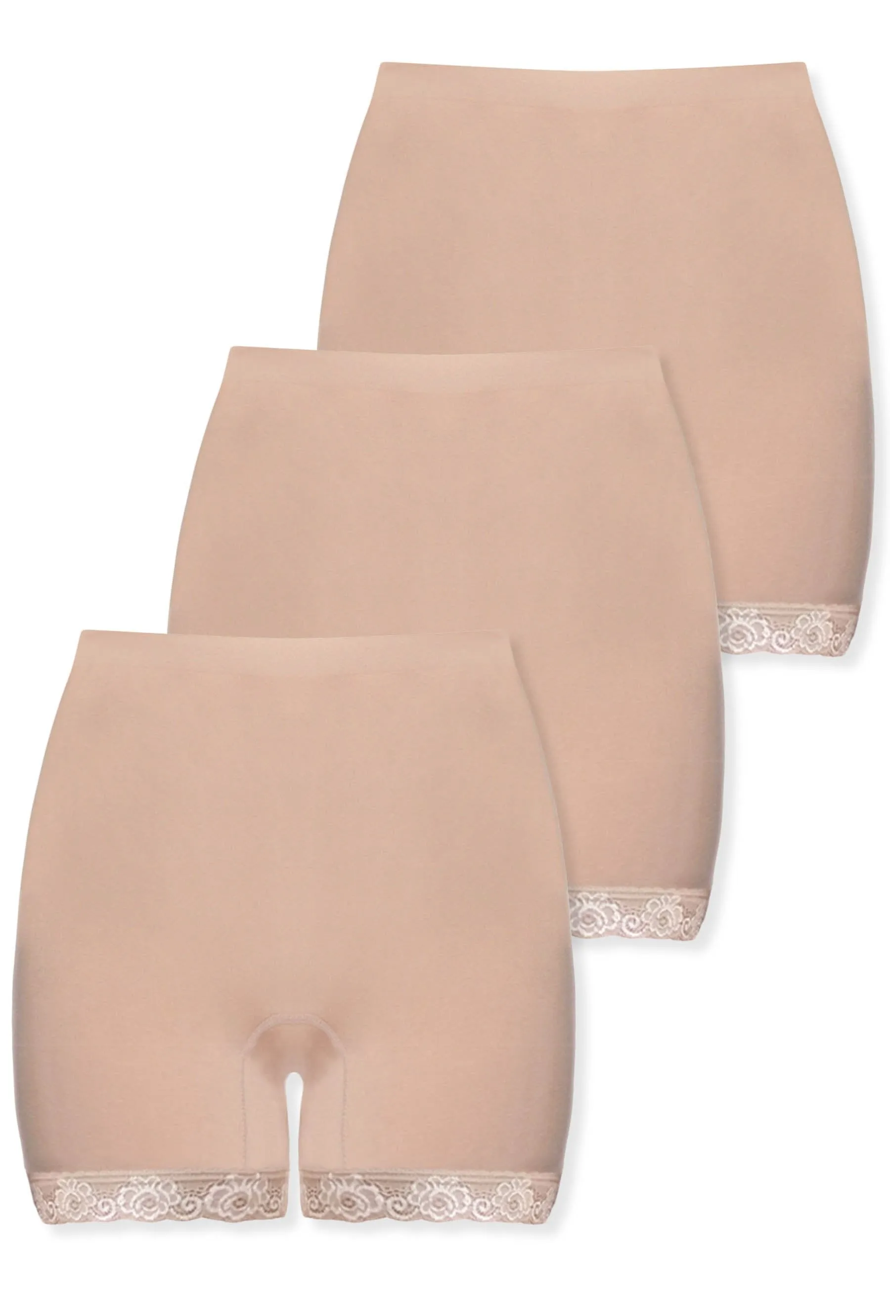 Anti Chafing High Rise Petite Cotton Rich Shorts - 3 Pack