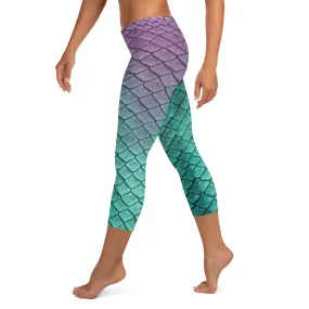 Aqua Fairy Capri Leggings