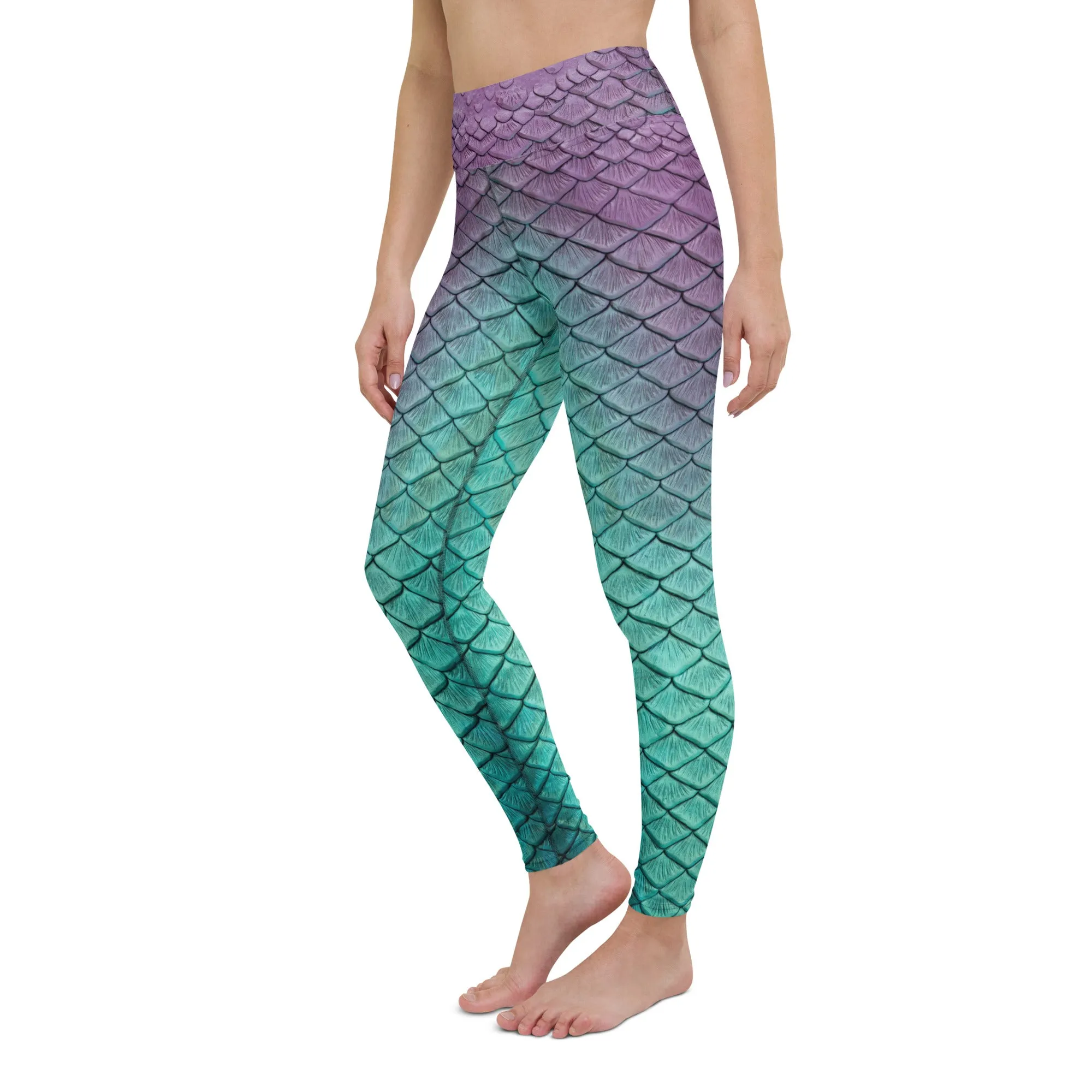 Aqua Fairy High Waisted Leggings