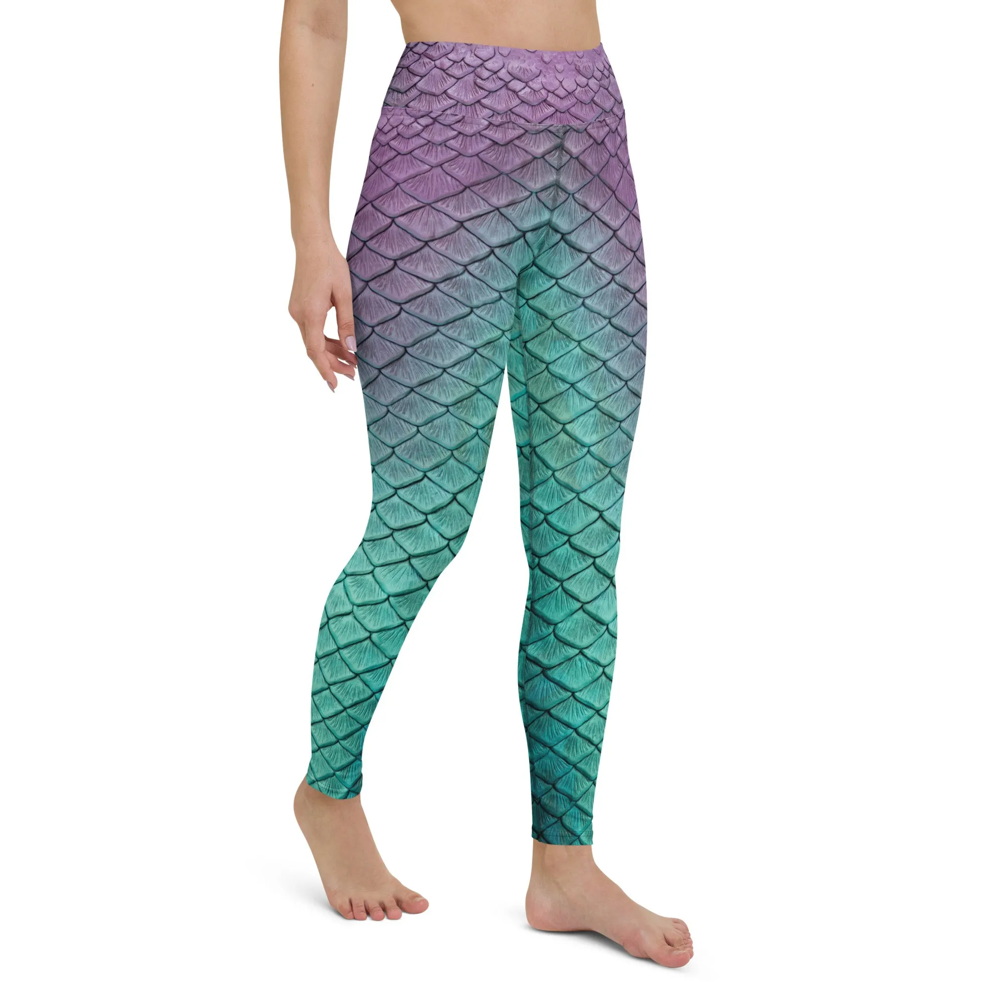 Aqua Fairy High Waisted Leggings