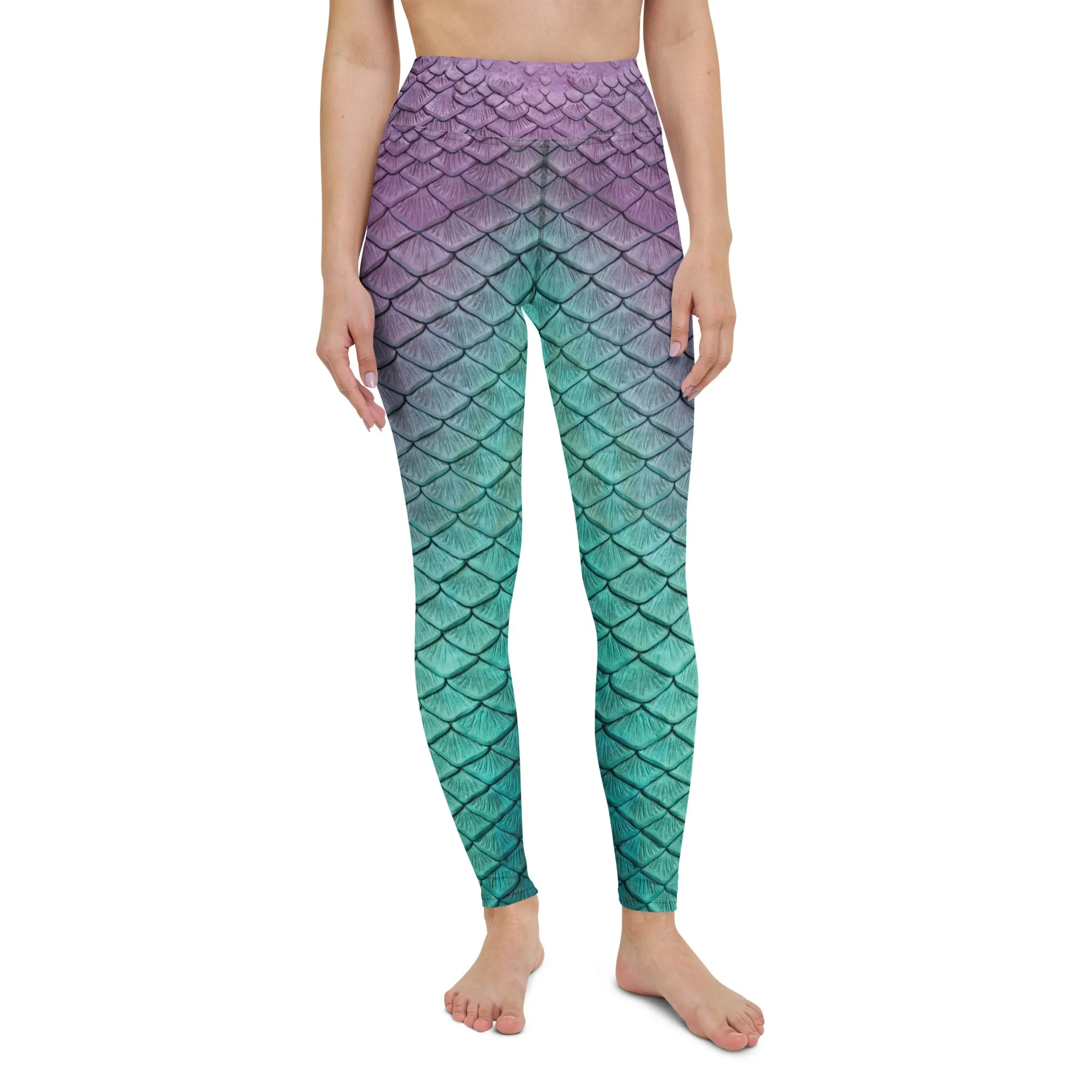 Aqua Fairy High Waisted Leggings