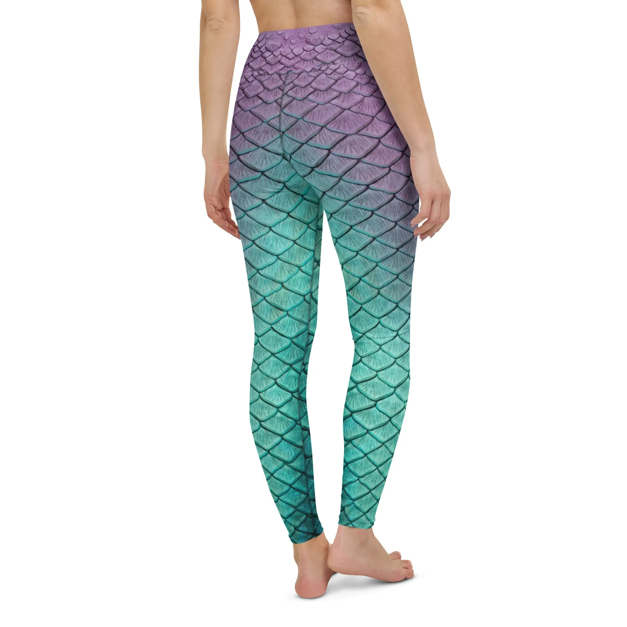 Aqua Fairy High Waisted Leggings