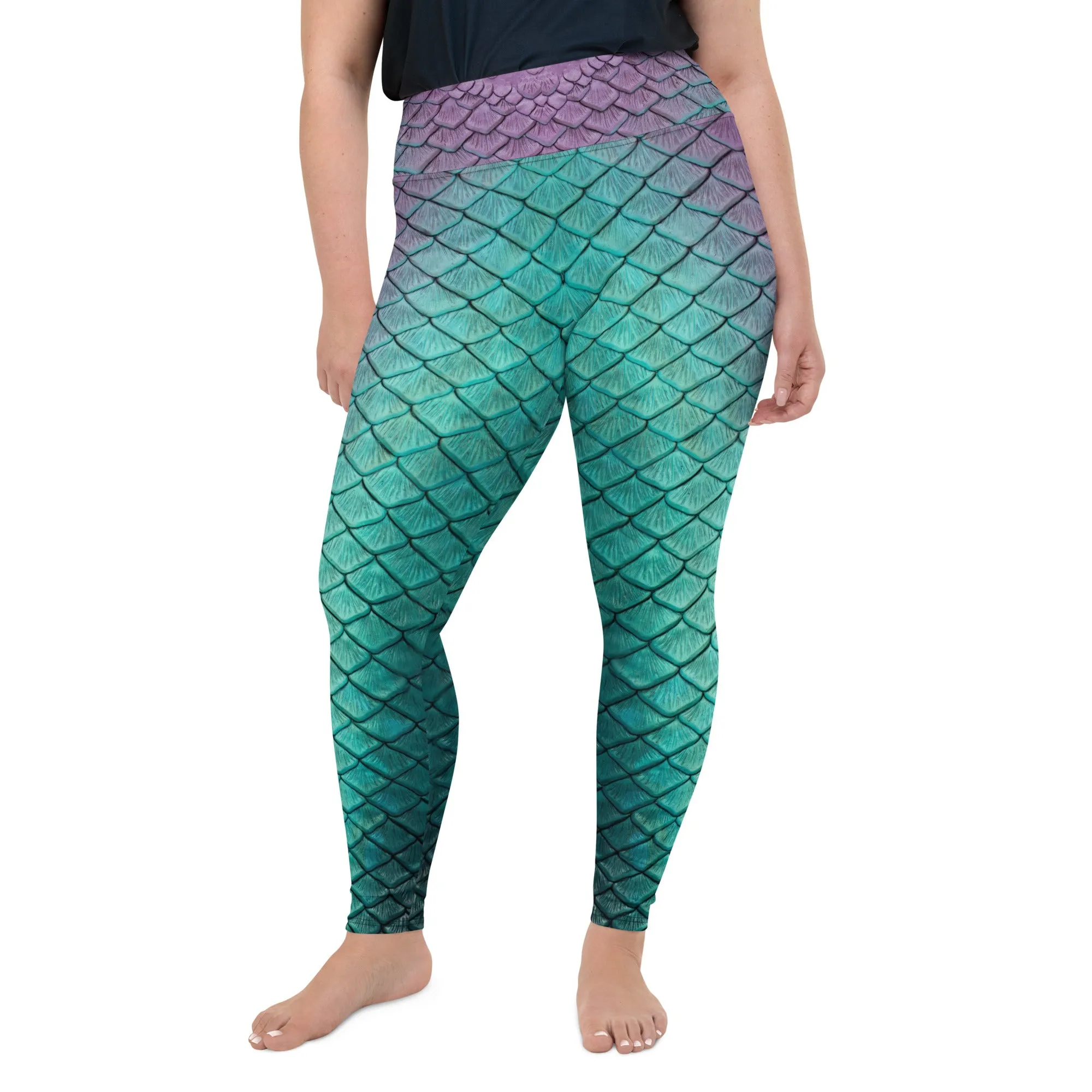 Aqua Fairy Plus Size Leggings