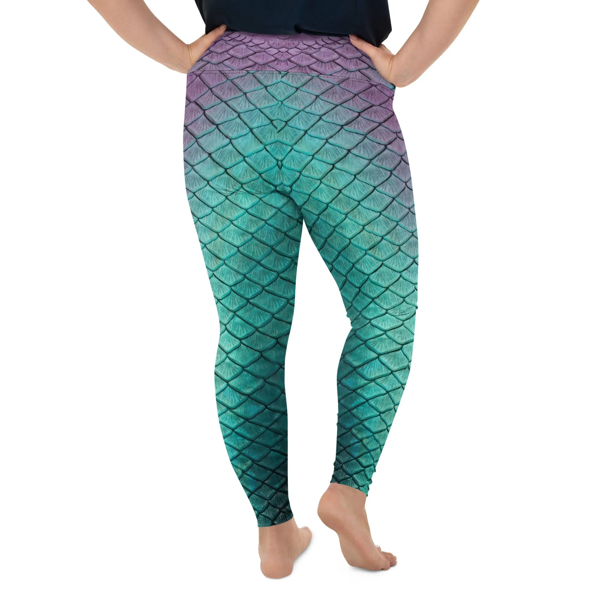 Aqua Fairy Plus Size Leggings