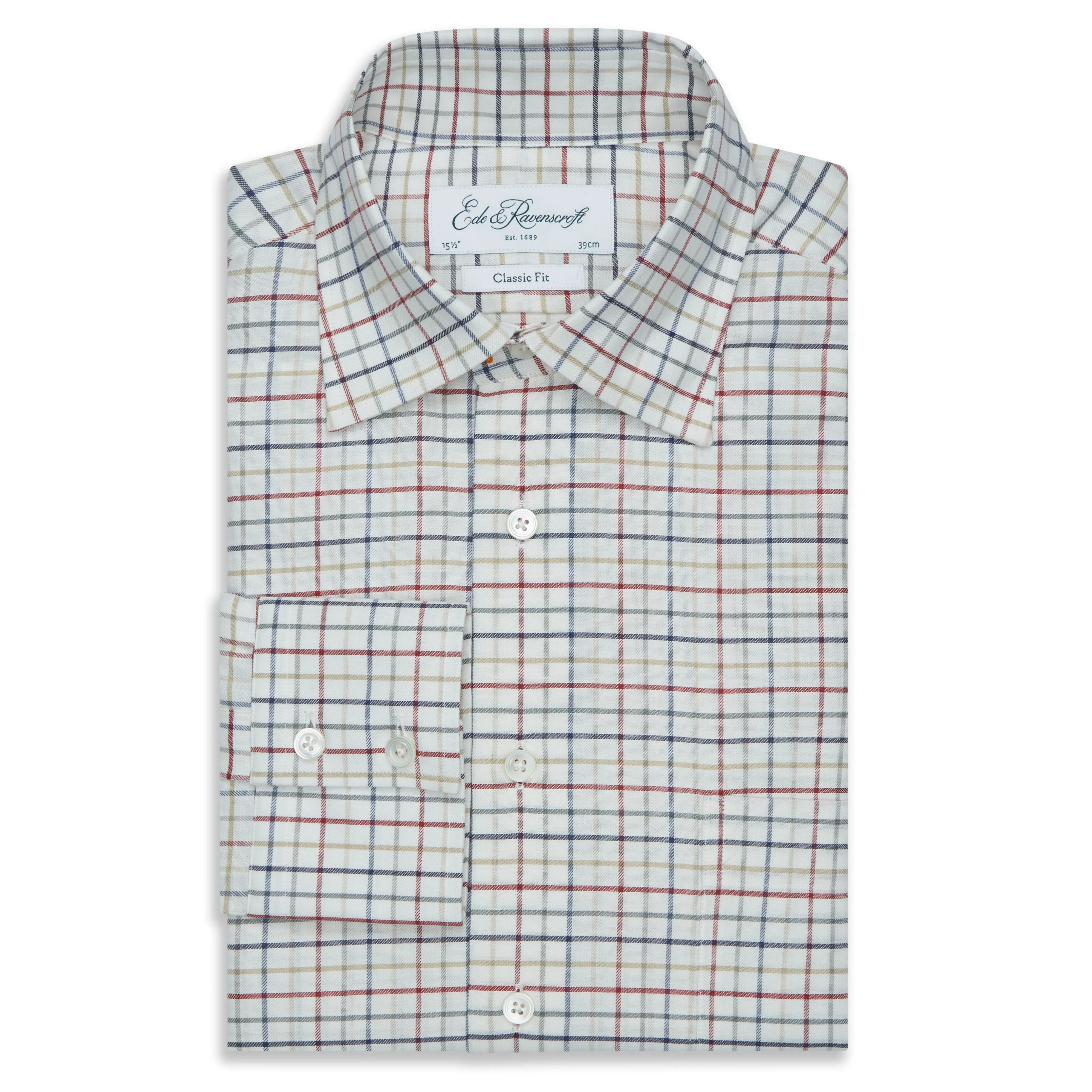 Aragon White Multi Gingham Shirt