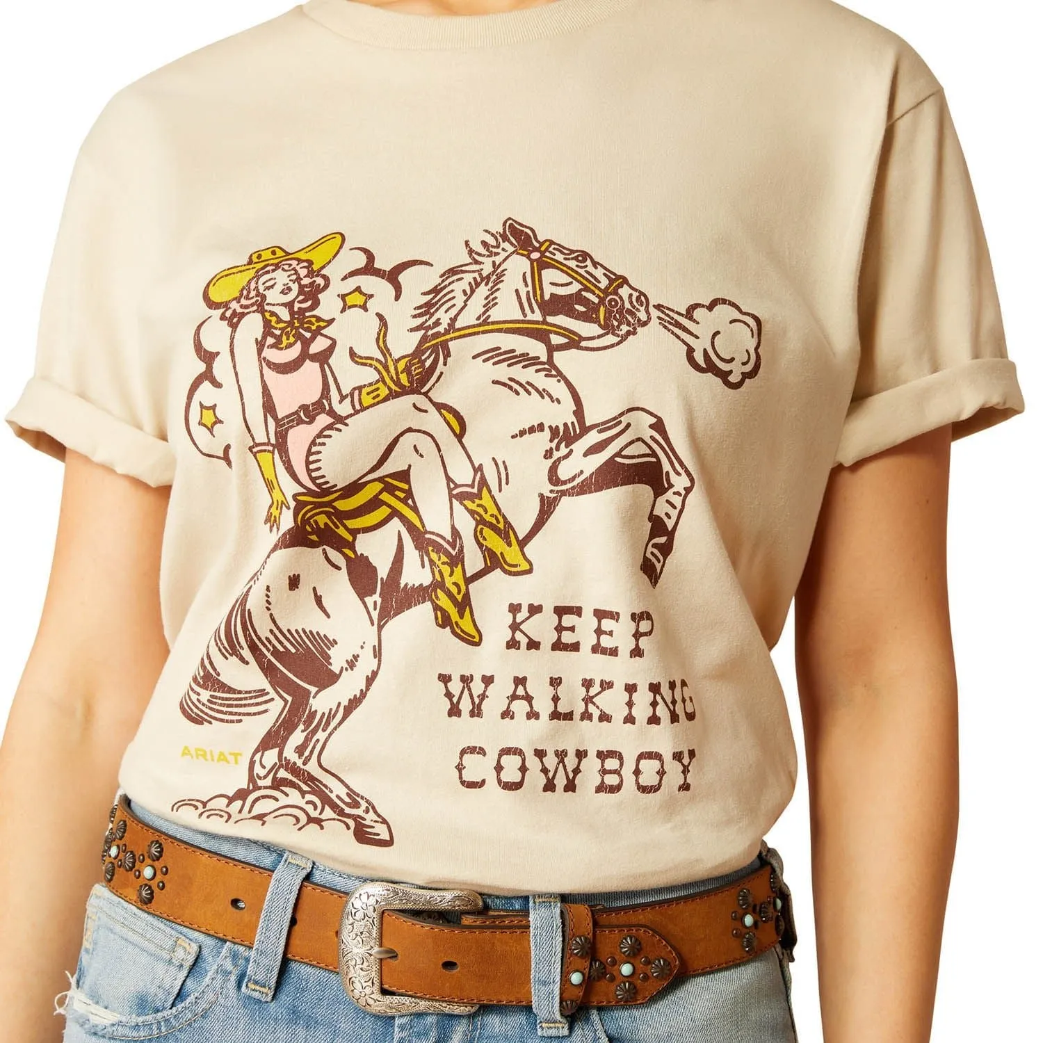 Ariat Women's Keep Walkin' Cowboy Shortsleeve Shirt