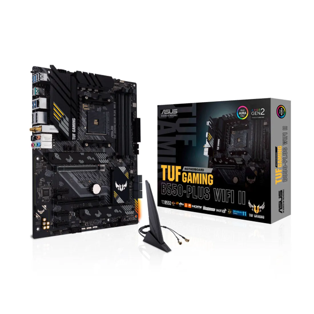 ASUS B550 TUF Gaming B550-PLUS WIFI II ATX Motherboard with PCIe 4.0 and Thunderbolt 3 Header