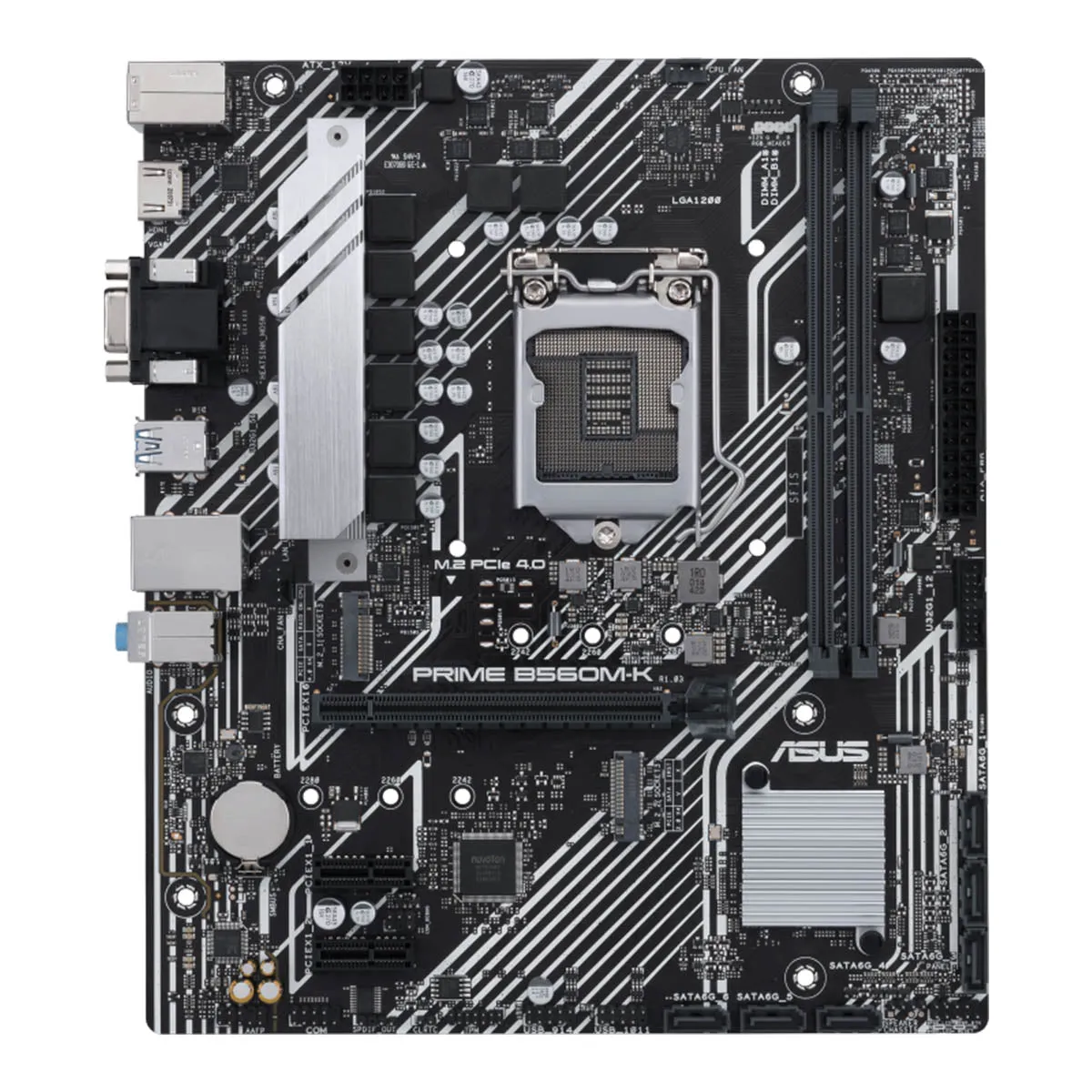 ASUS Prime B560M-K mATX LGA 1200 Motherboard with PCIe 4.0 and Dual M.2