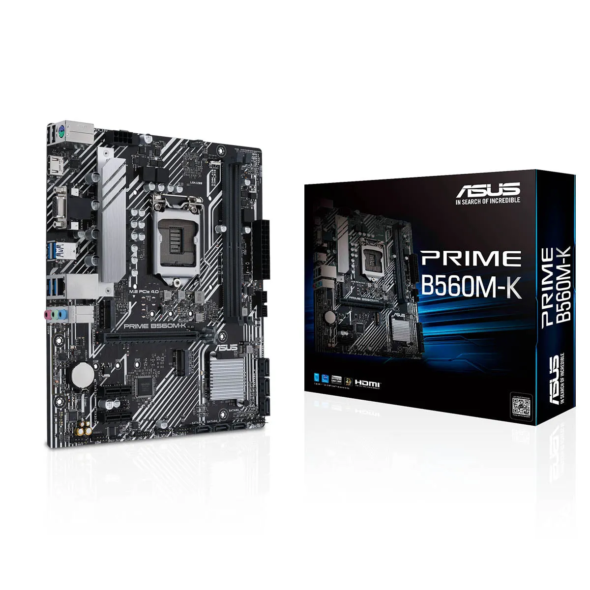 ASUS Prime B560M-K mATX LGA 1200 Motherboard with PCIe 4.0 and Dual M.2