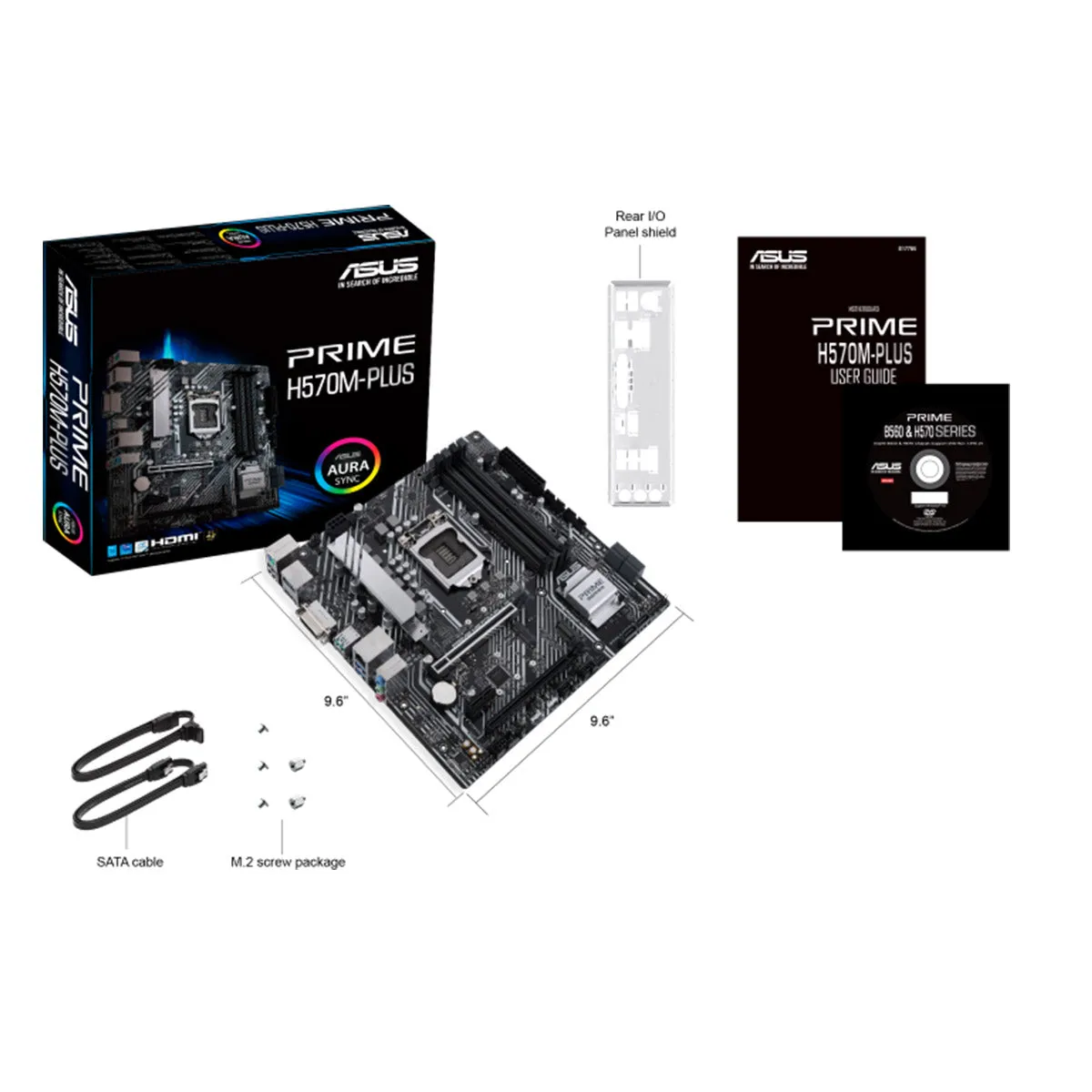 ASUS Prime H570M-Plus mATX LGA 1200 Motherboard with Thunderbolt 4 and PCIe 4.0 Support