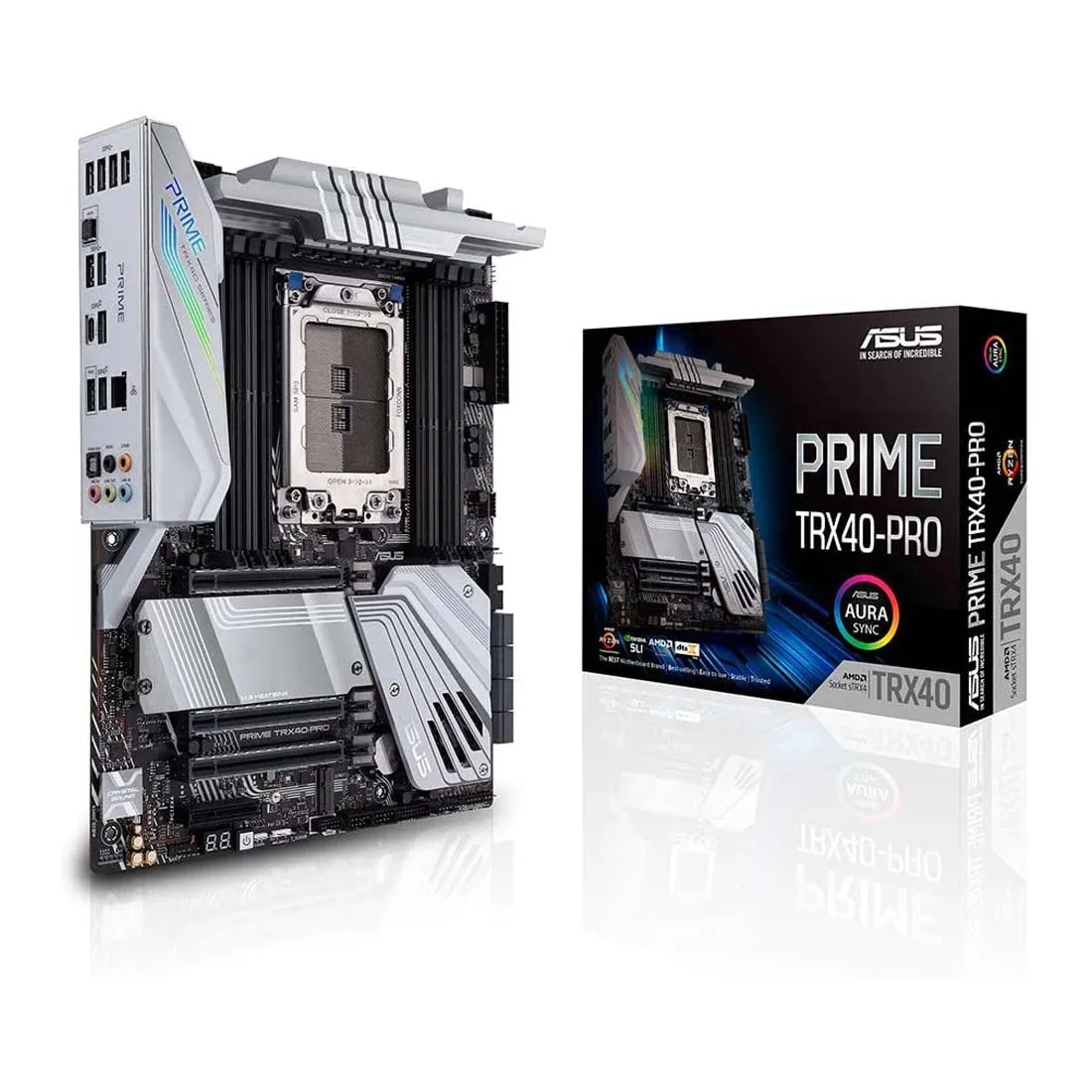 ASUS Prime TRX40-Pro AMD sTRX4 ATX Motherboard with M.2 Aura Sync and USB 3.2