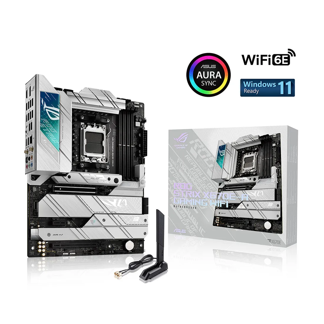 ASUS ROG STRIX X670E-A GAMING WIFI AMD Socket AM5 ATX Motherboard