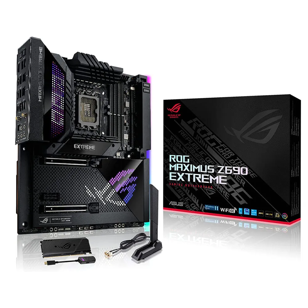 ASUS Z690 ROG MAXIMUS Z690 Extreme Intel Z690 LGA 1700 E-ATX Motherboard with WIFI 6E and Thunderbolt 4