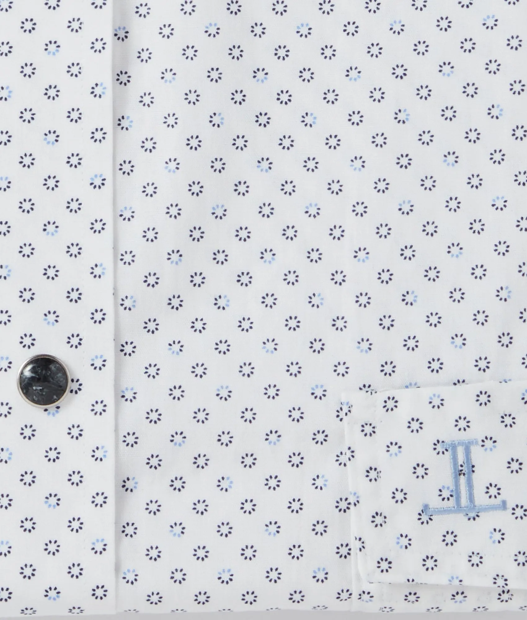 Austin :: Blue And Navy Circle Print