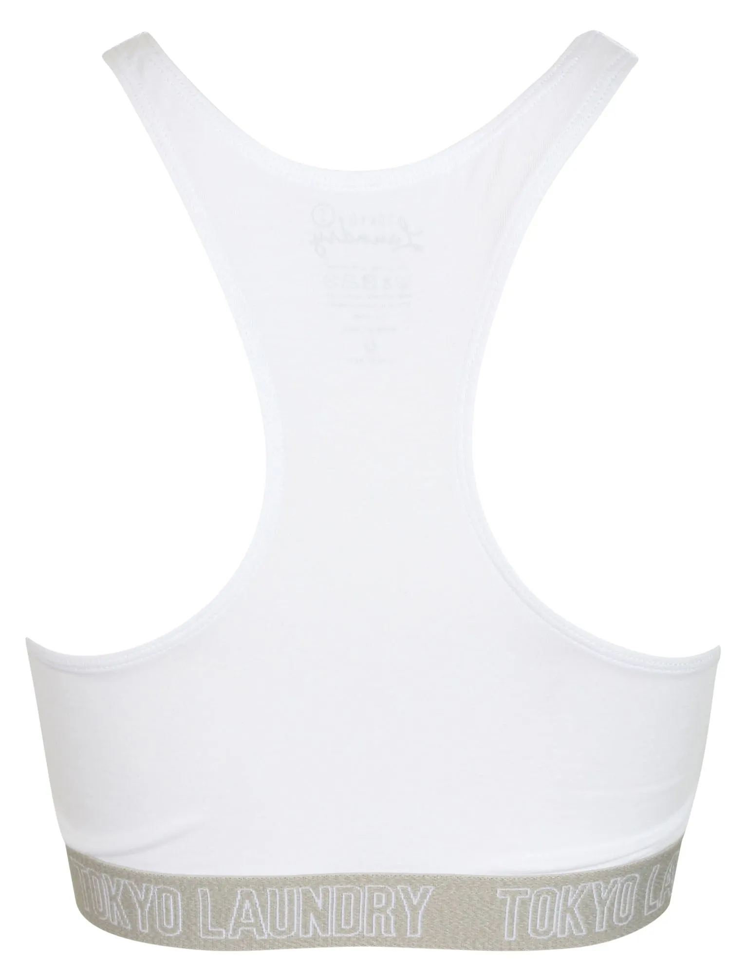 Ava Sports Bra and Briefs Set in Optic White - Tokyo Laundry