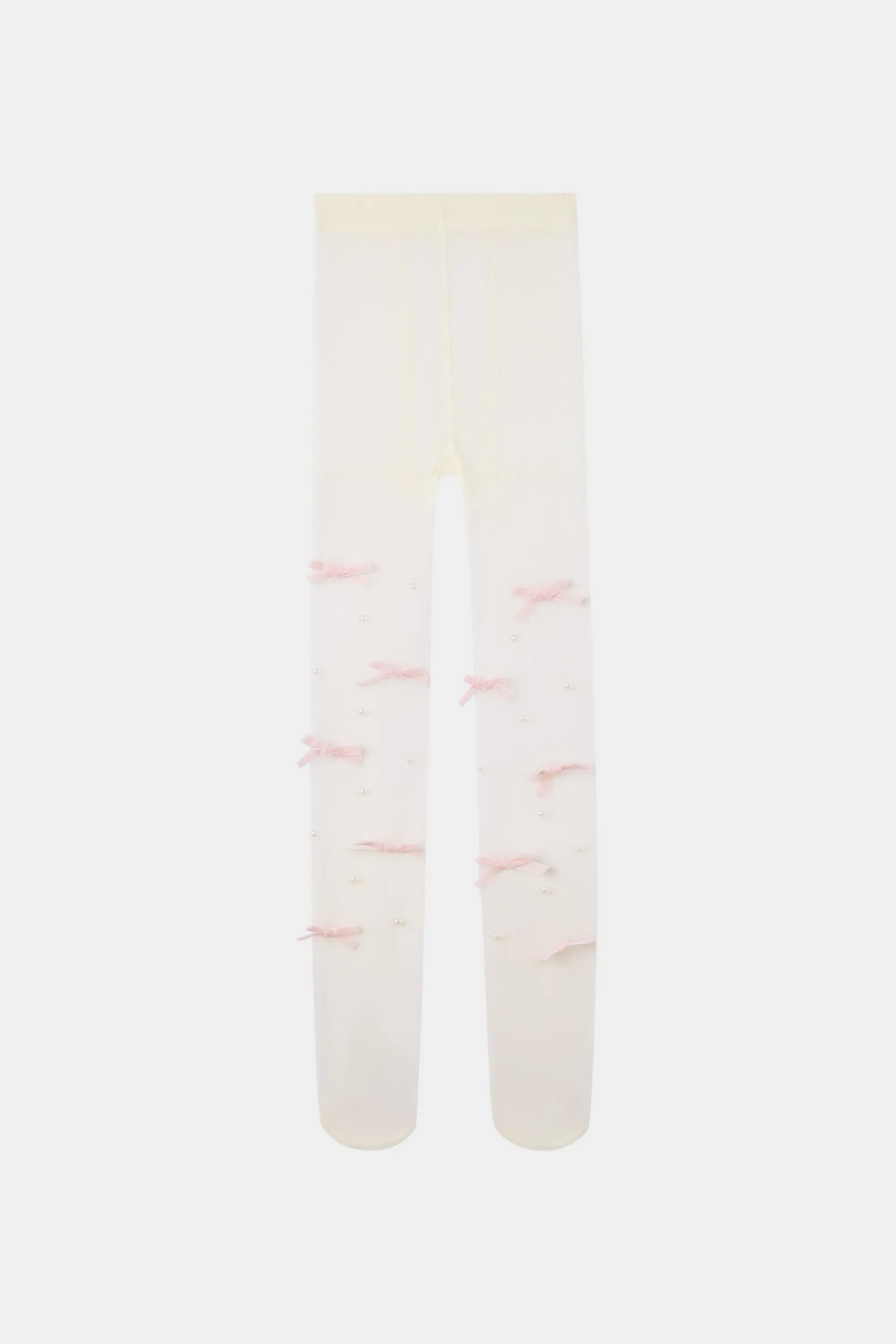 Baby Spice Tights - White / Pink