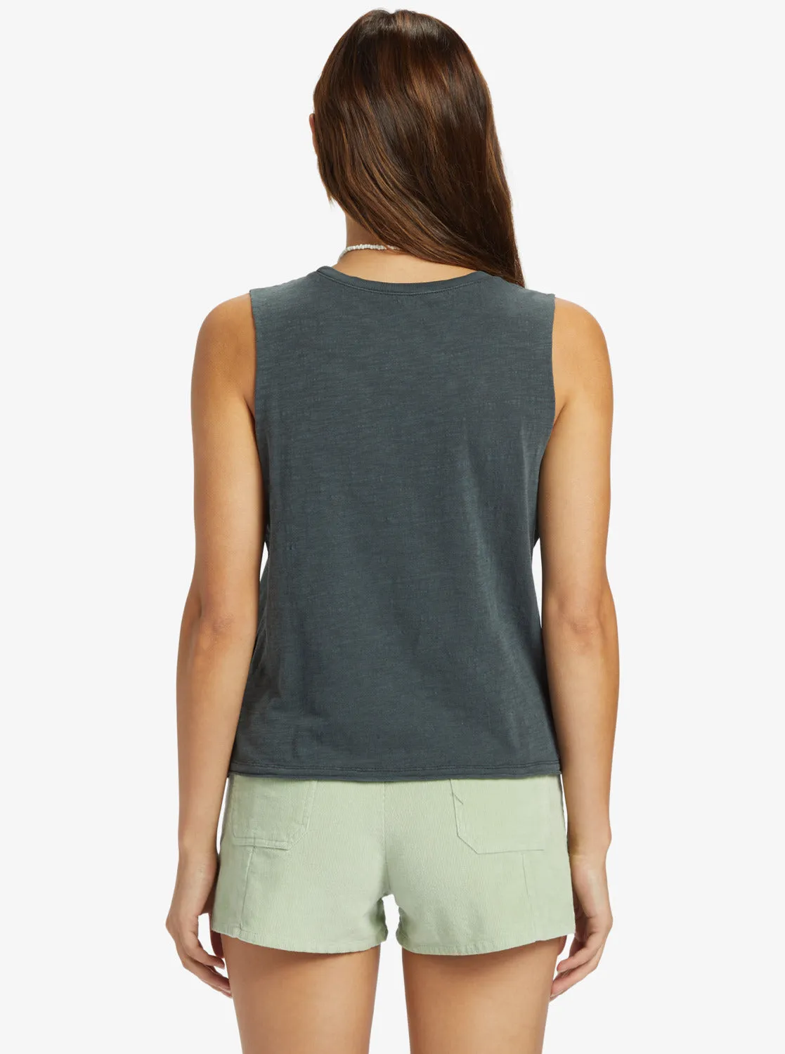 Beachy Days Muscle Tank - Anthracite