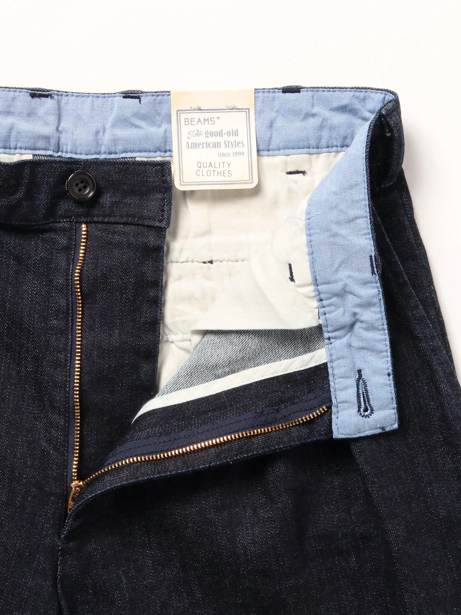 Beams Plus 2 Pleats Denim - INDIGO