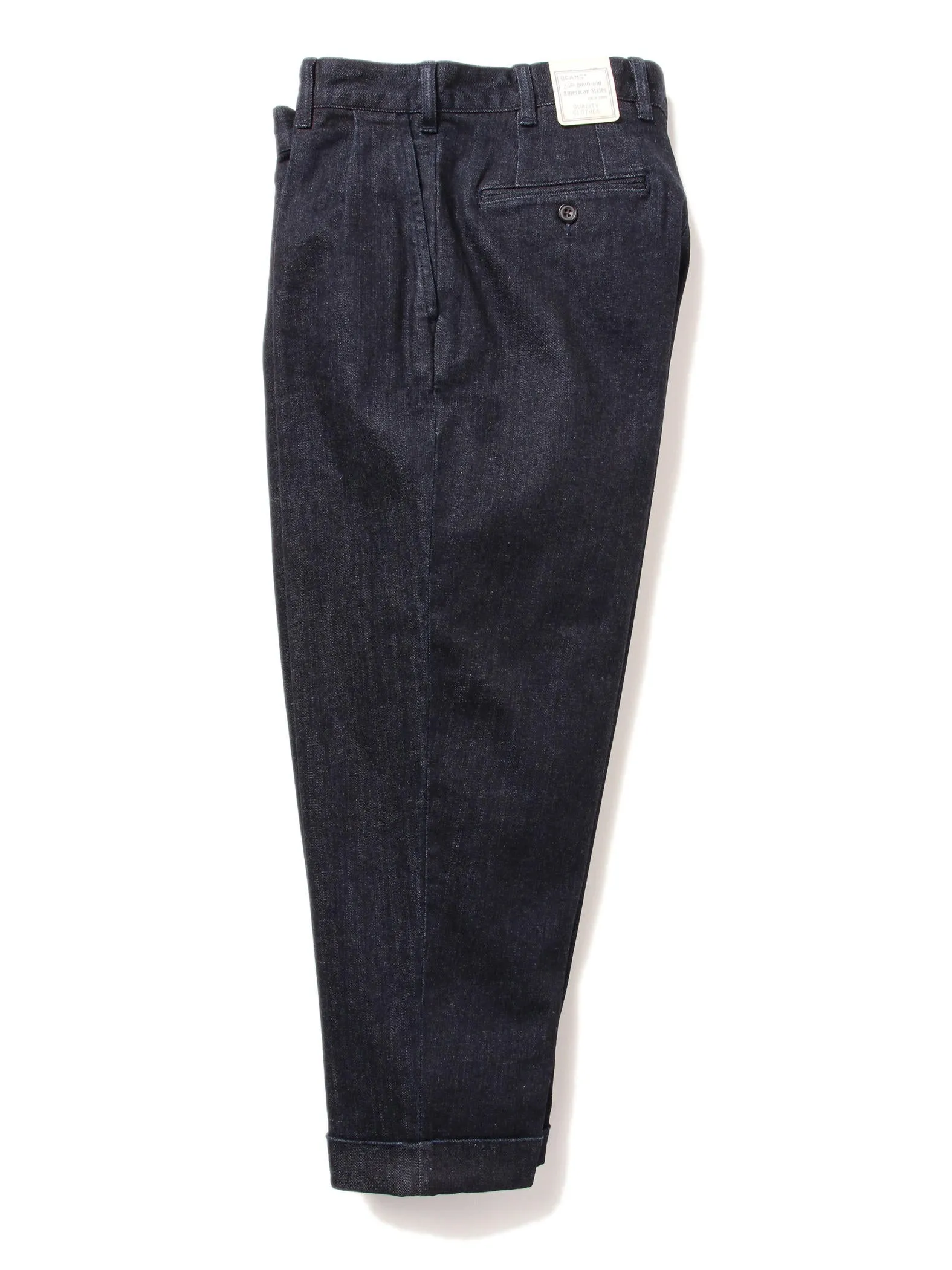 Beams Plus 2 Pleats Denim - INDIGO