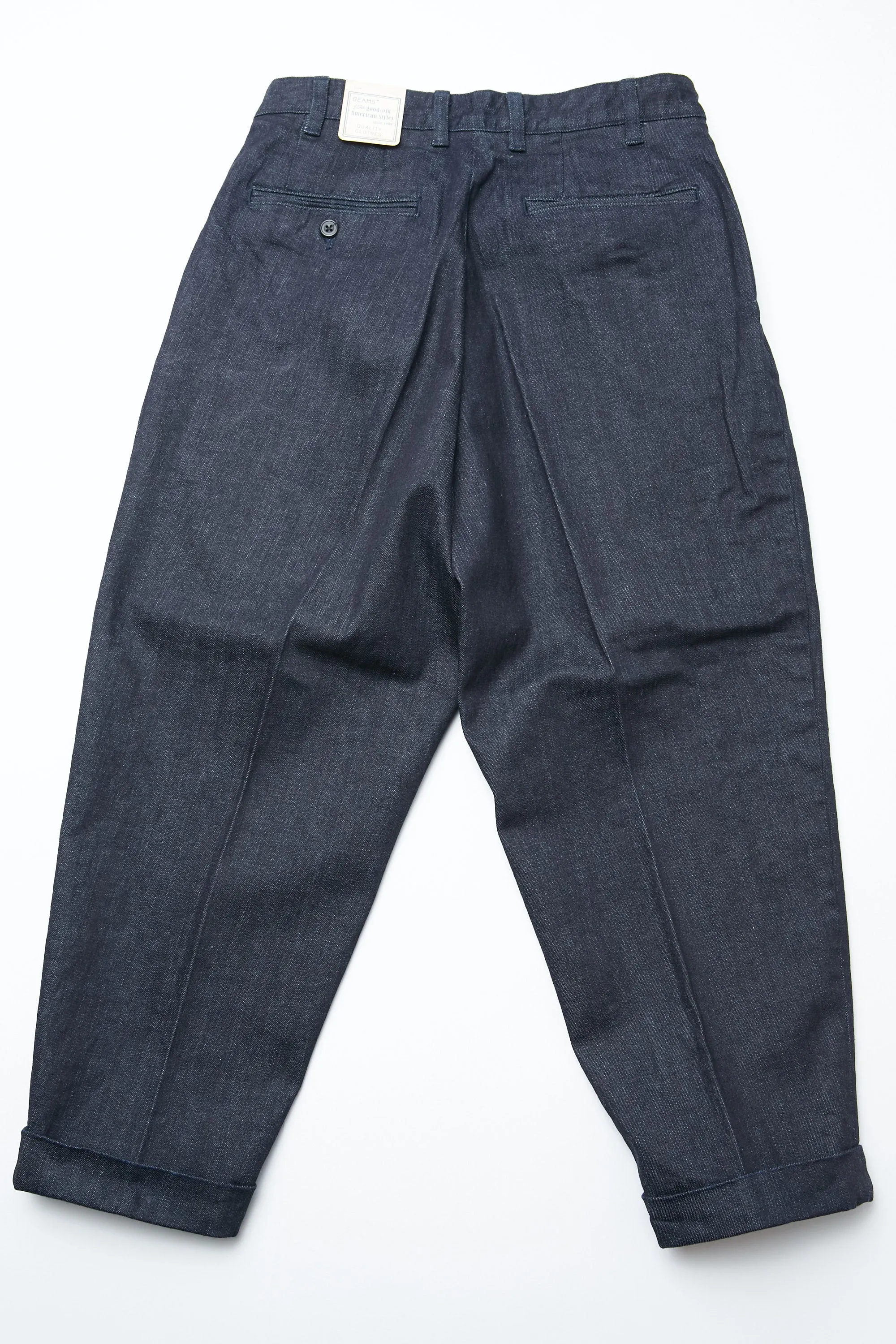 Beams Plus 2 Pleats Denim - INDIGO