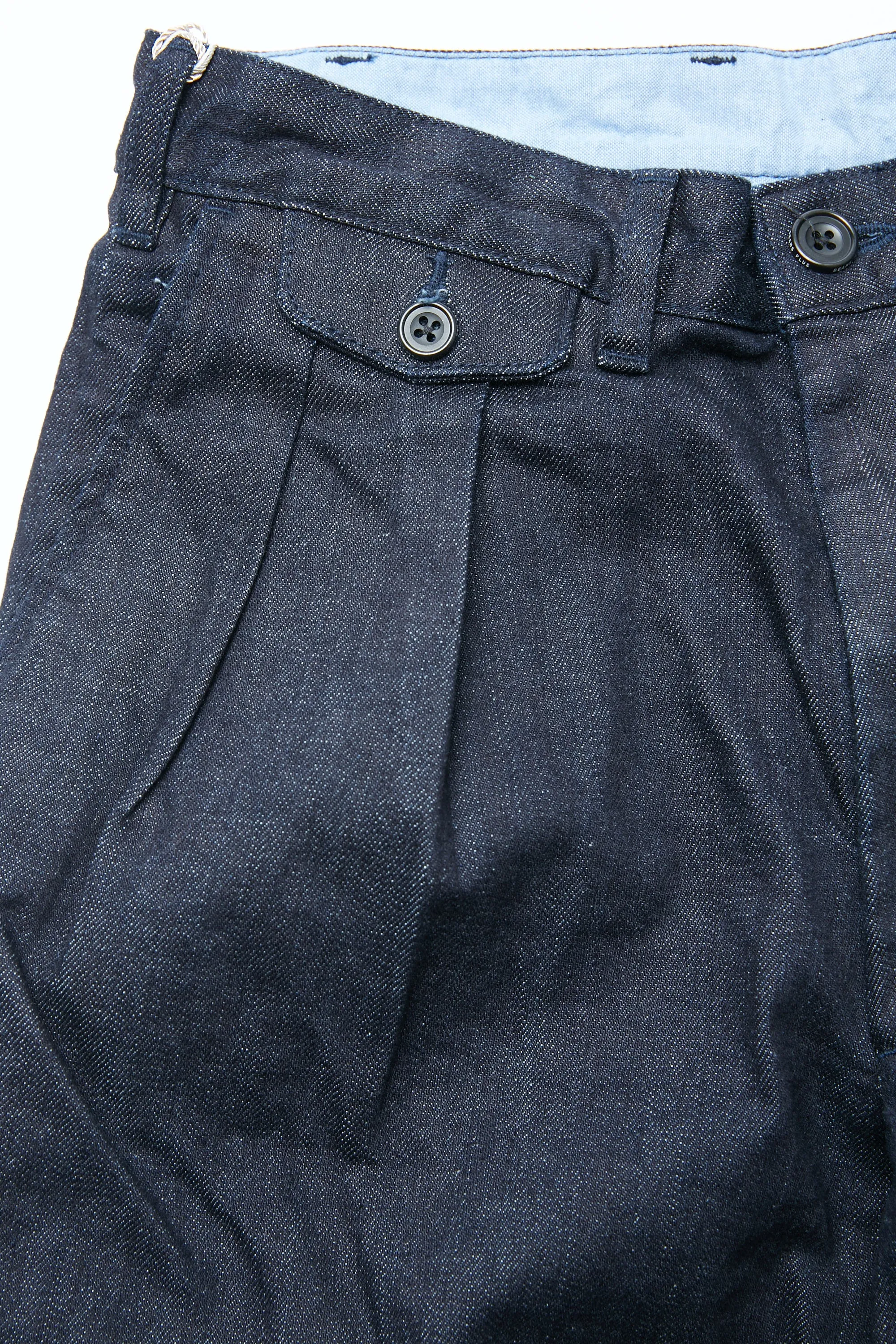 Beams Plus 2 Pleats Denim - INDIGO