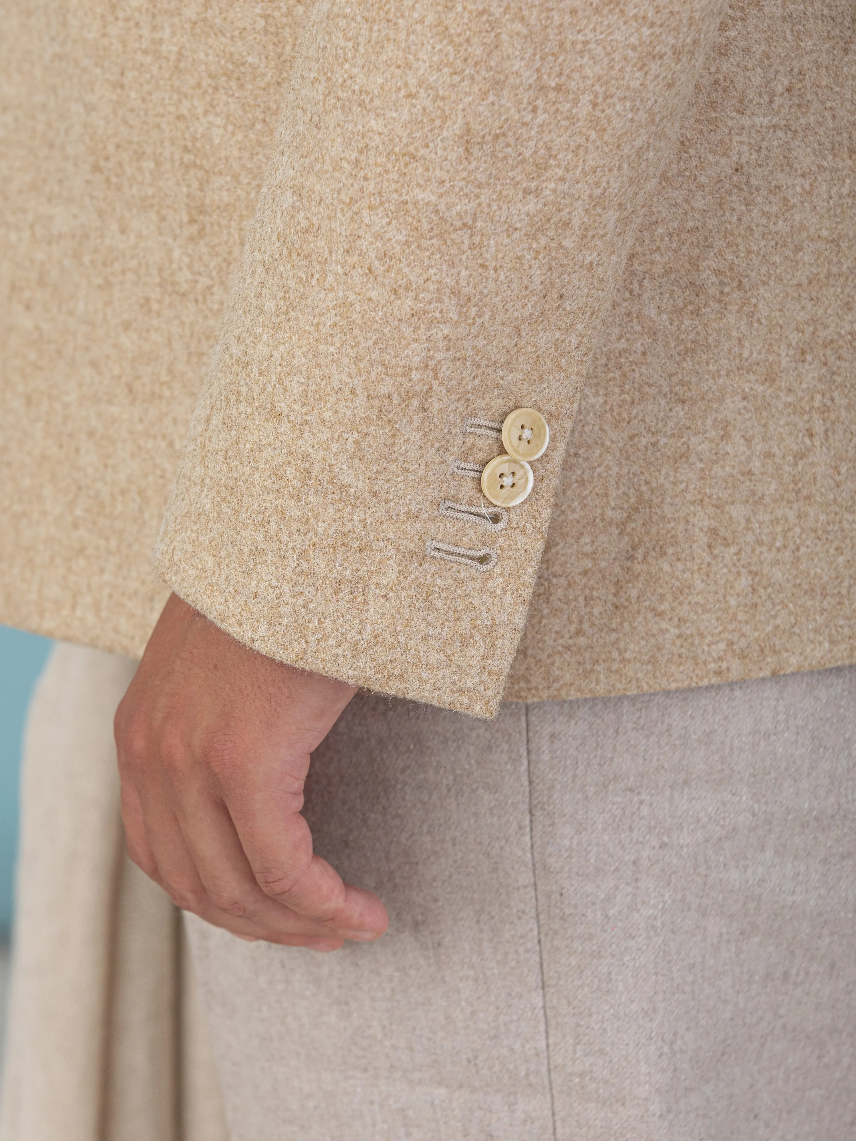 Beige Lambswool Jacket