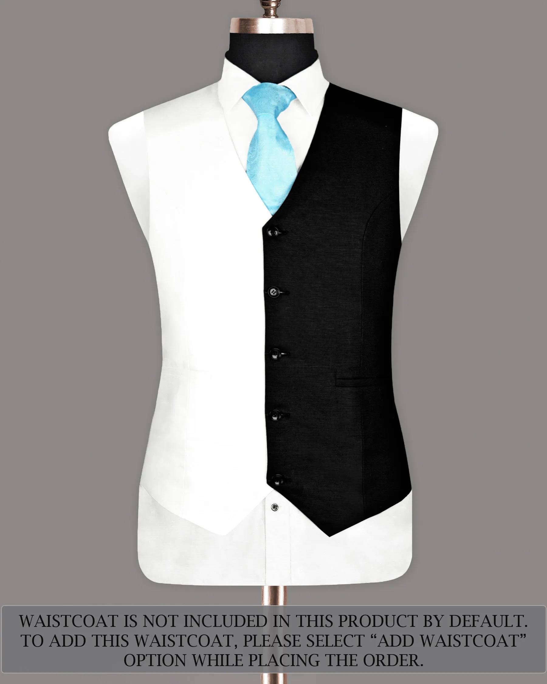 Black & White Luxurious Linen Suit