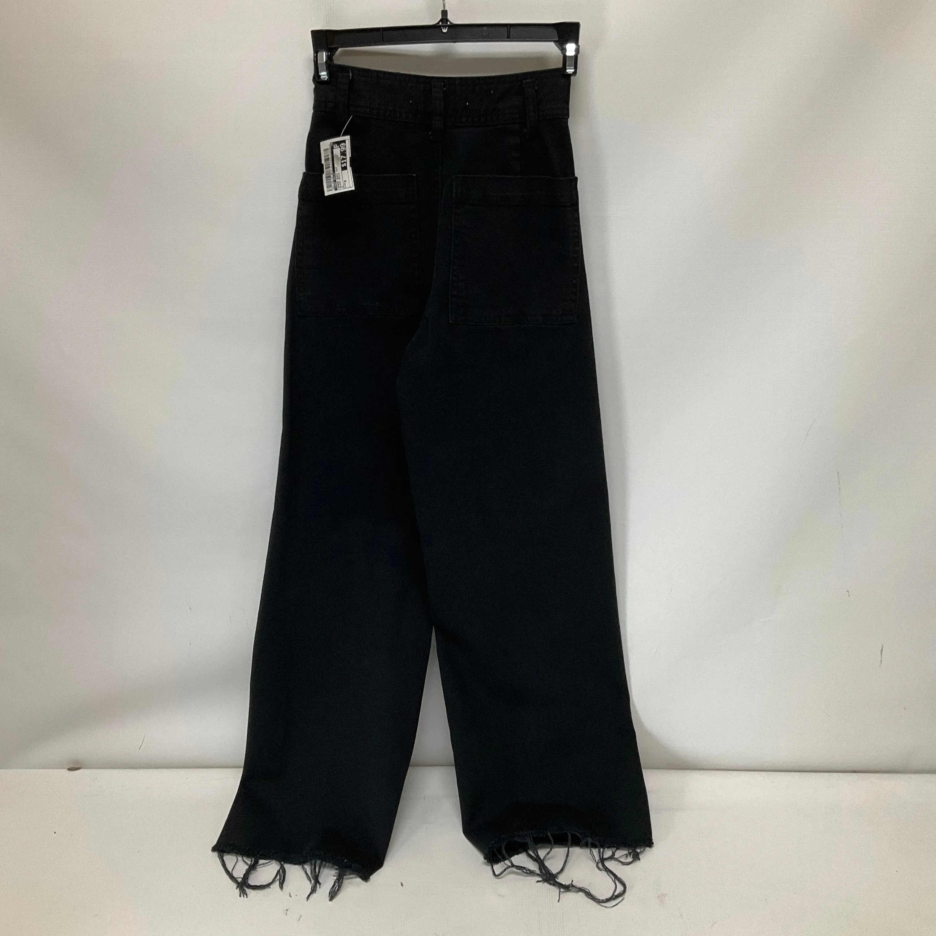 Black Denim Jeans Boot Cut Zara Basic, Size 0