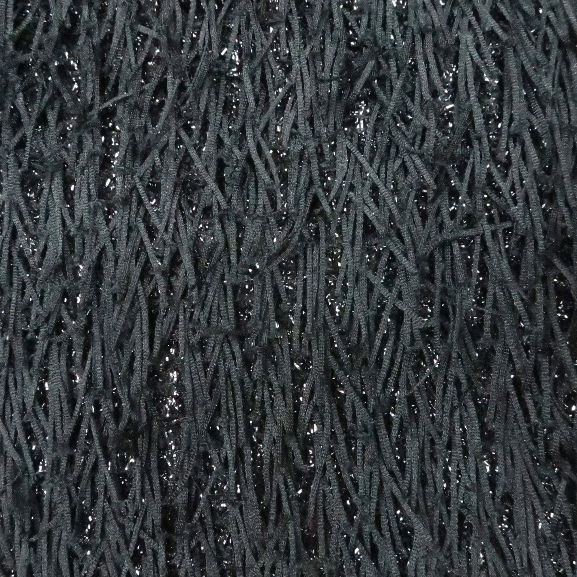 Black Full Fringe Fashion Fabric