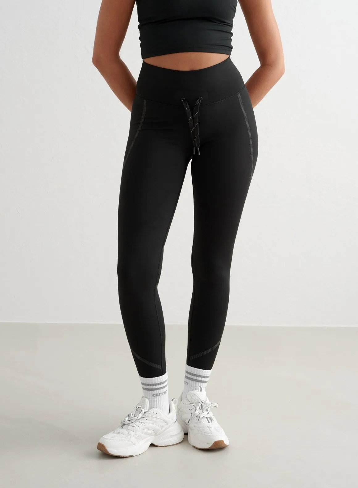 Black Reflective Warming Tights