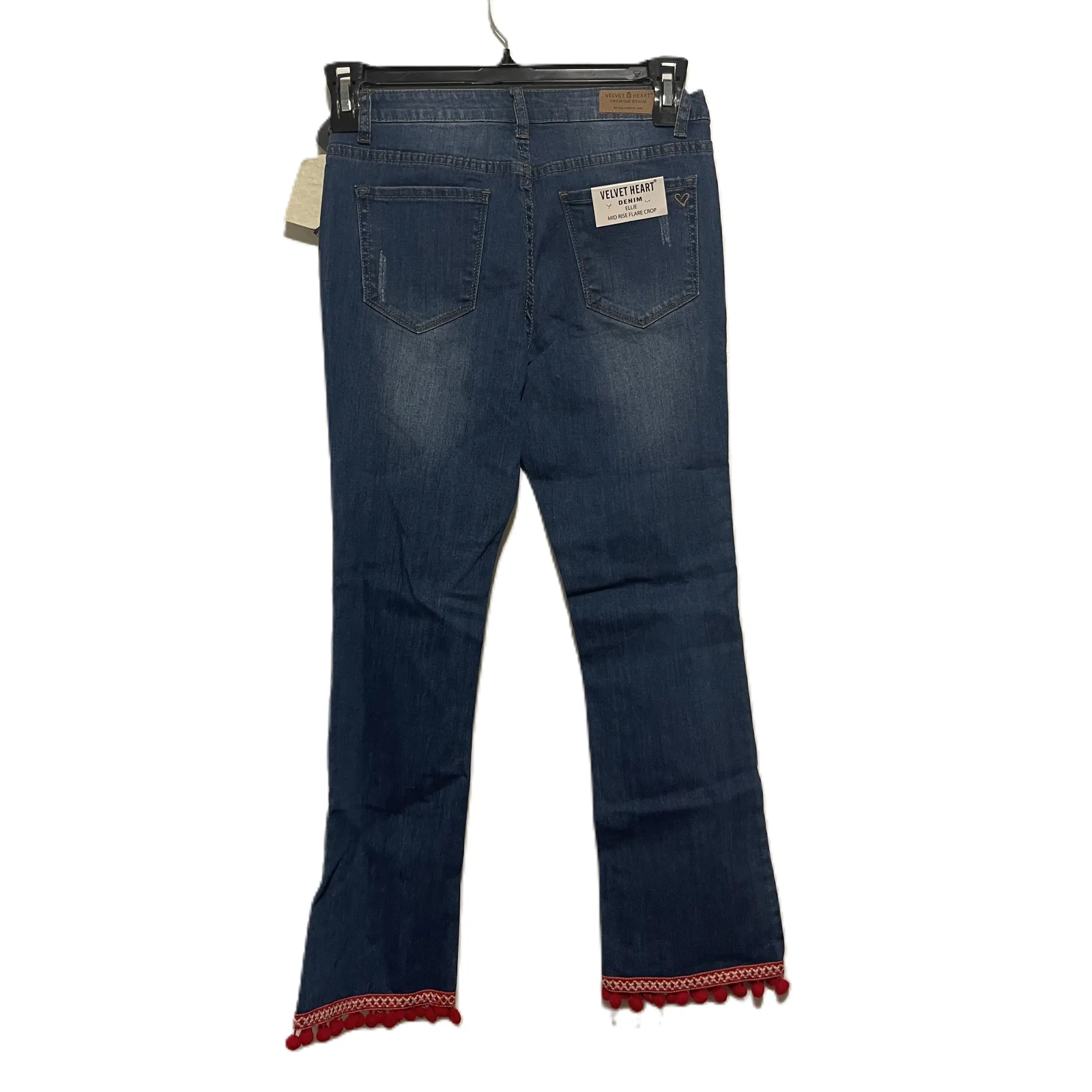 Blue Denim Jeans Flared By Velvet Heart, Size: 2