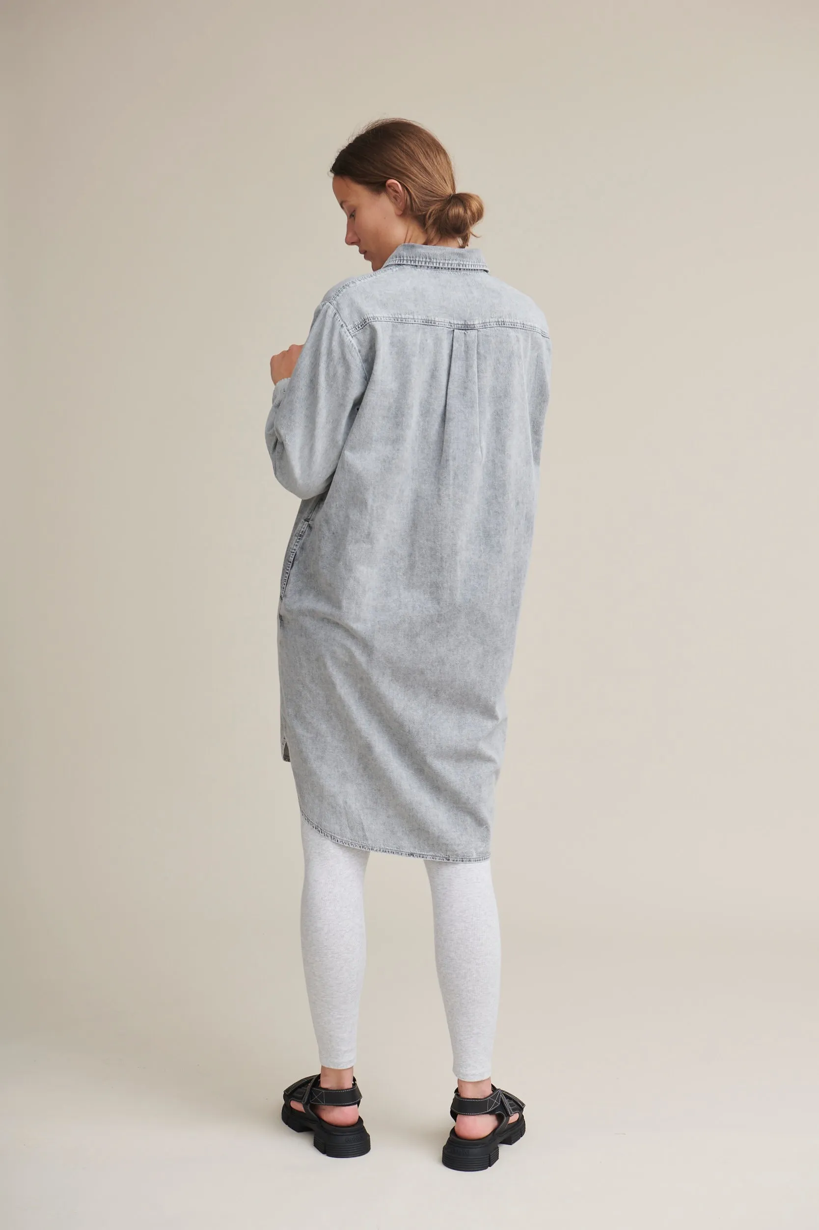 Bluebell Shirt Dress - Grey