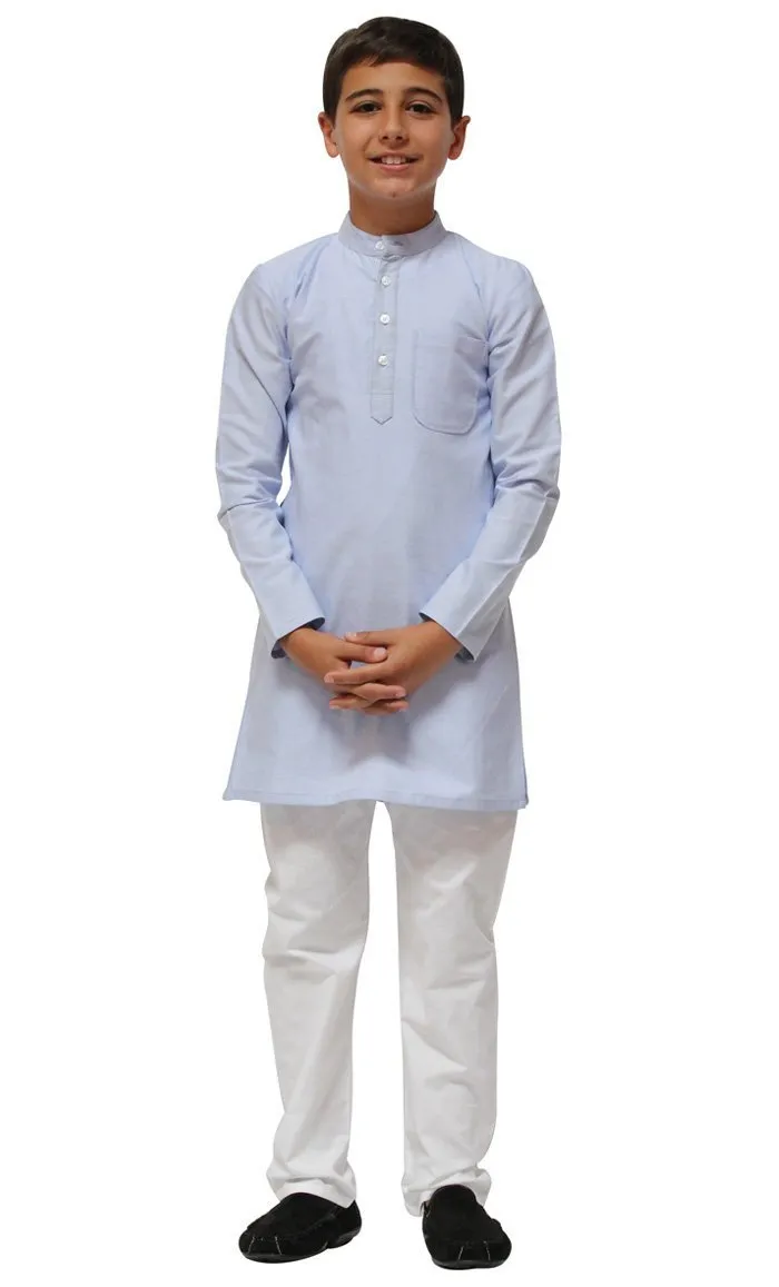 Boys Chambray Kurta Set