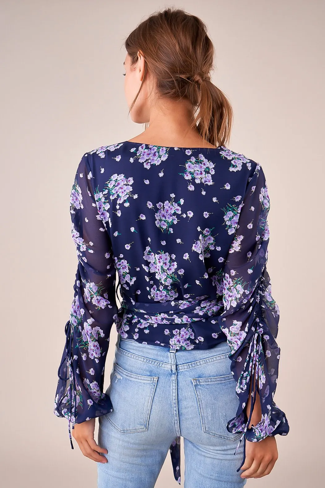 Bravado Floral Wrap Blouse