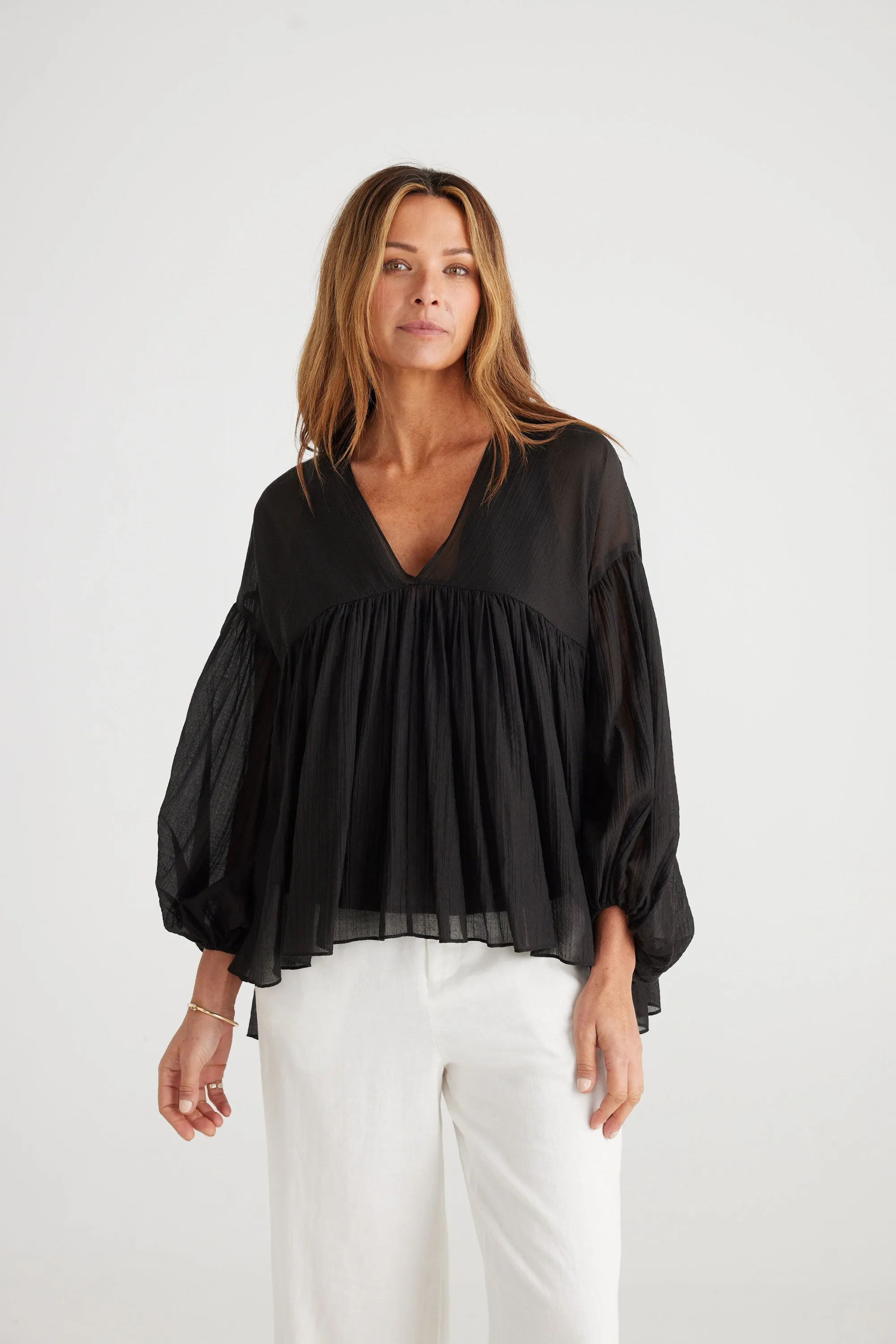 Brave & True Dahia Top Black