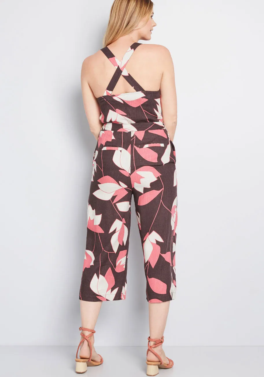 Brightest Idea Cropped Jumpsuit