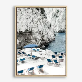 Capri Beach Club II Photo Canvas Print