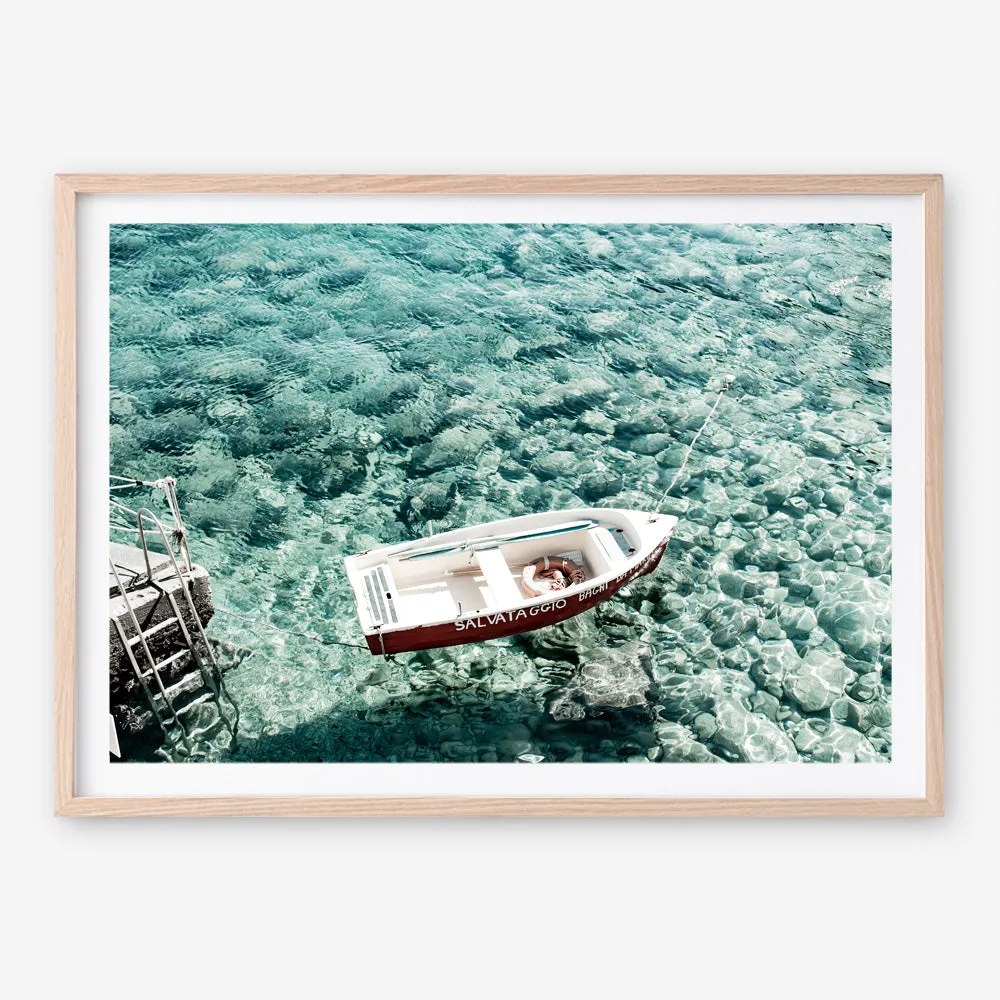 Capri Boat I Photo Art Print